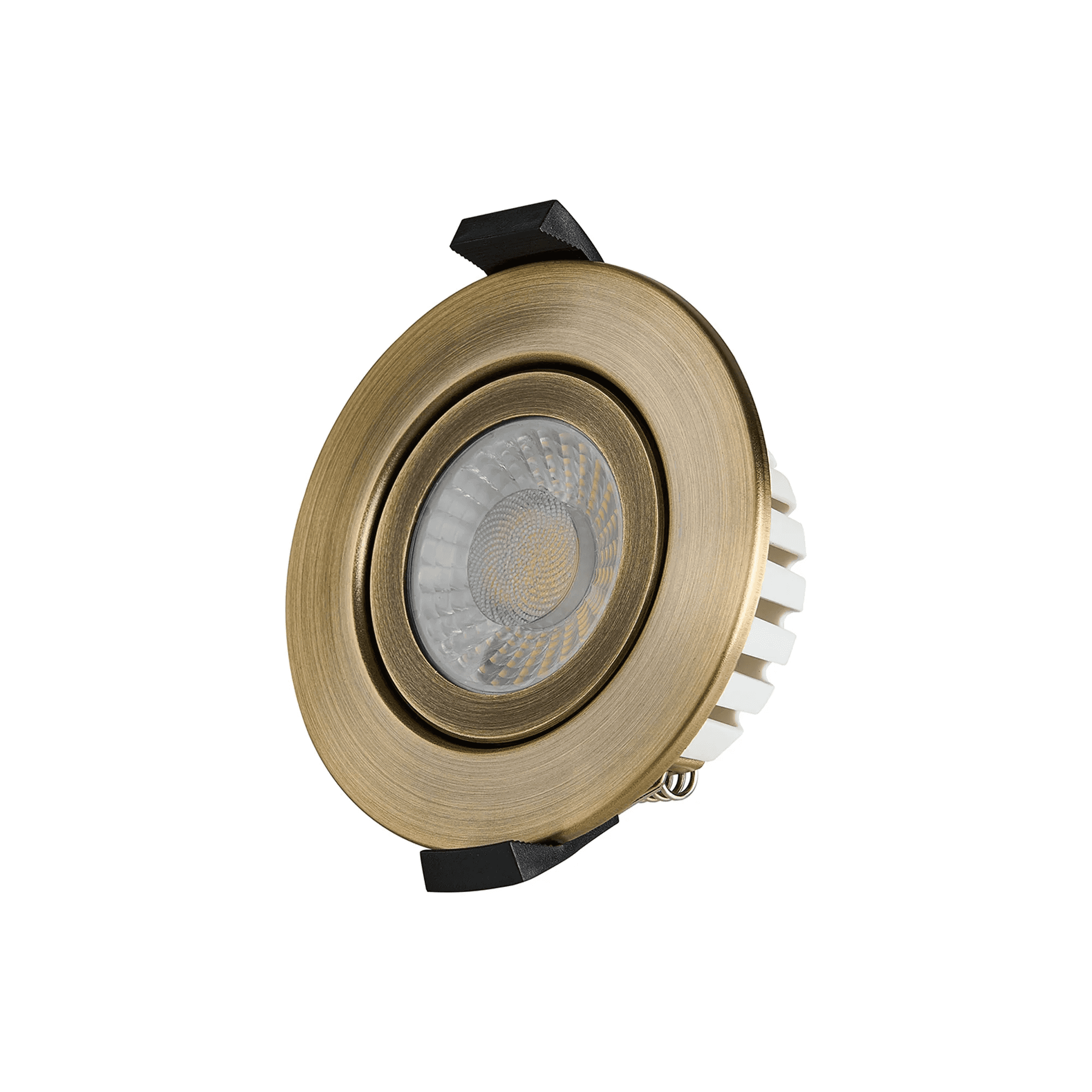 Fabula Mulgrave CCT LED Adjustable Downlight  - IP65 Fire Rated - Antique Brass