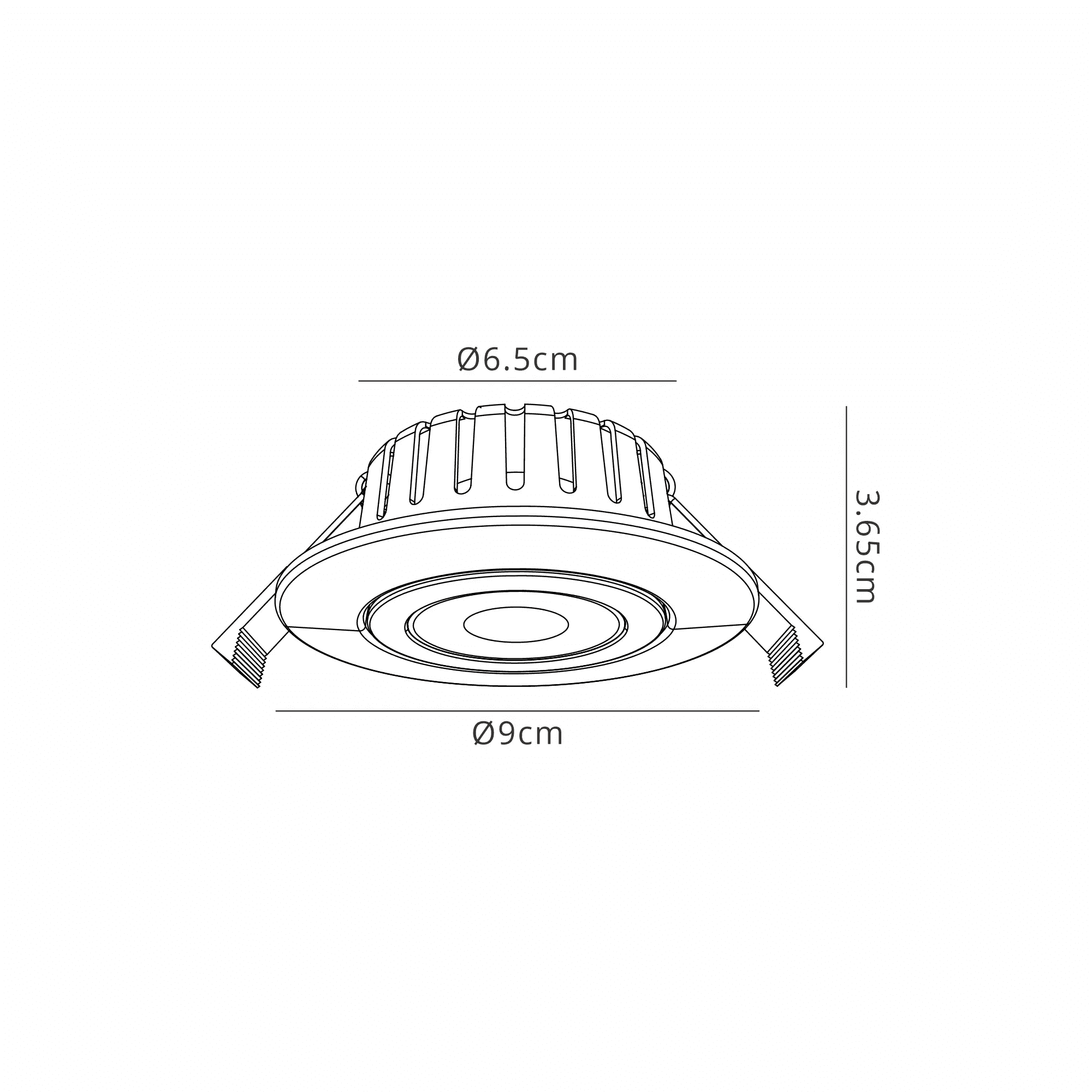 Fabula Mulgrave CCT LED Adjustable Downlight  - IP65 Fire Rated - Antique Brass