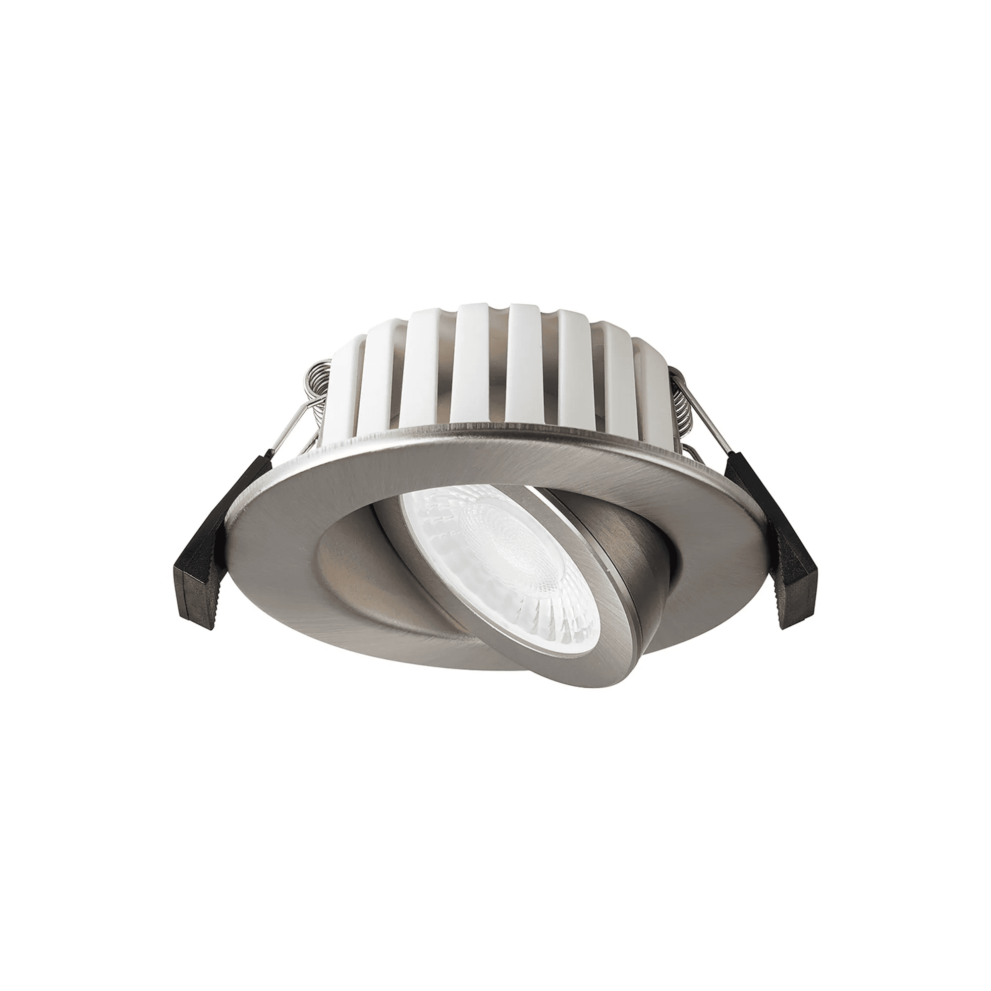 Fabula Mulgrave CCT LED Adjustable Downlight  - IP65 Fire Rated - Brushed Nickel
