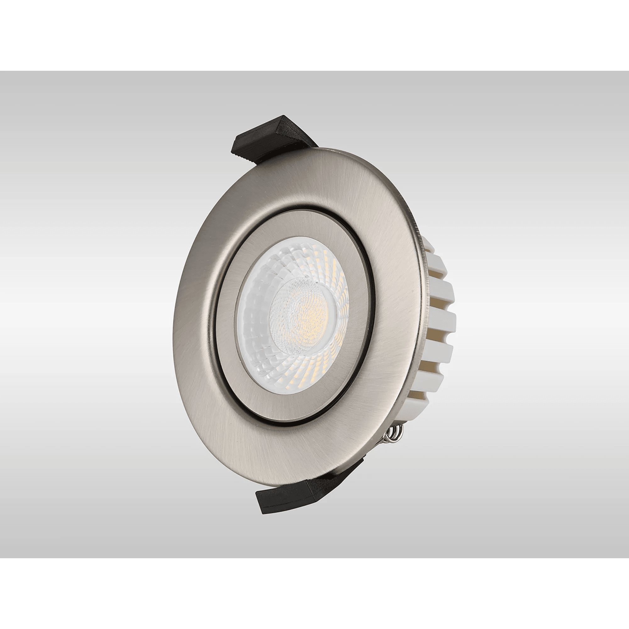 Fabula Mulgrave CCT LED Adjustable Downlight  - IP65 Fire Rated - Brushed Nickel