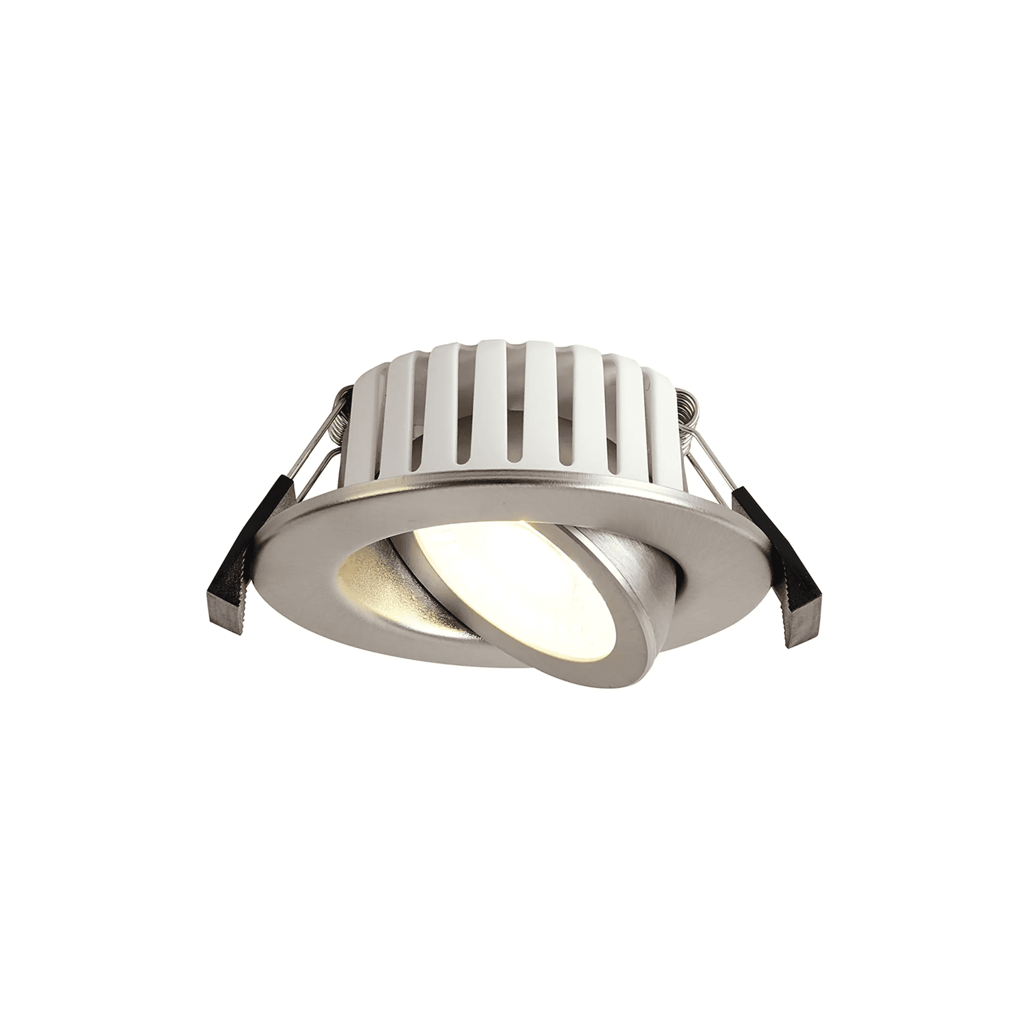 Fabula Mulgrave CCT LED Adjustable Downlight  - IP65 Fire Rated - Brushed Nickel