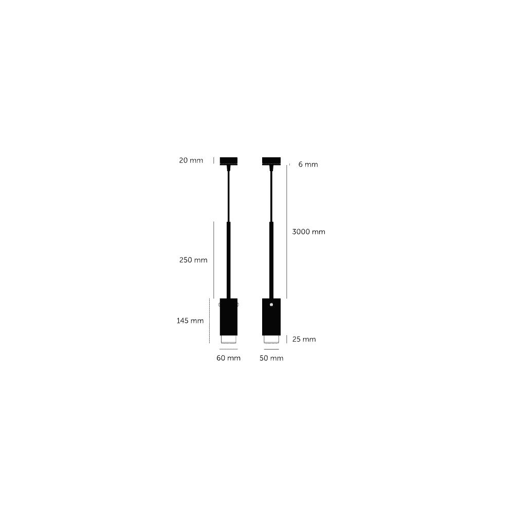 Buster + Punch Exhaust Linear Graphite Pendant