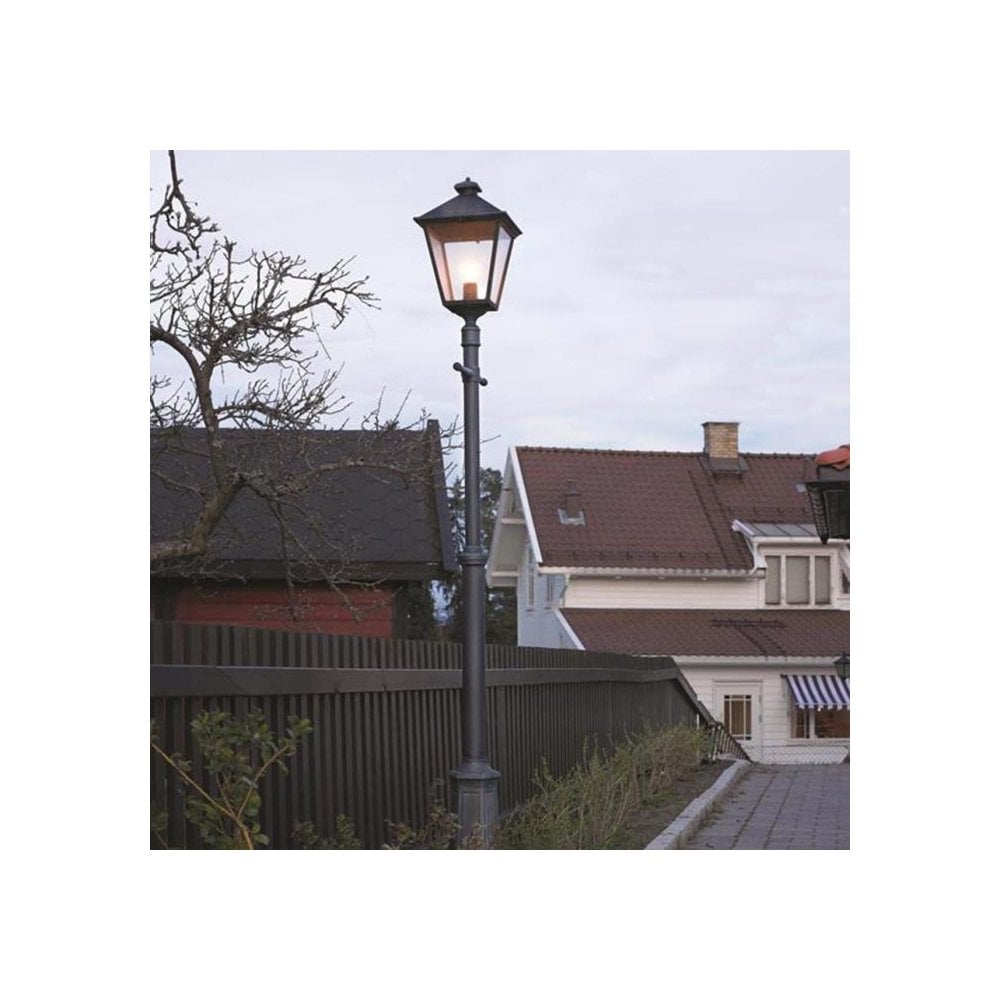 Norlys Turin Grande Single Signal Post - Black