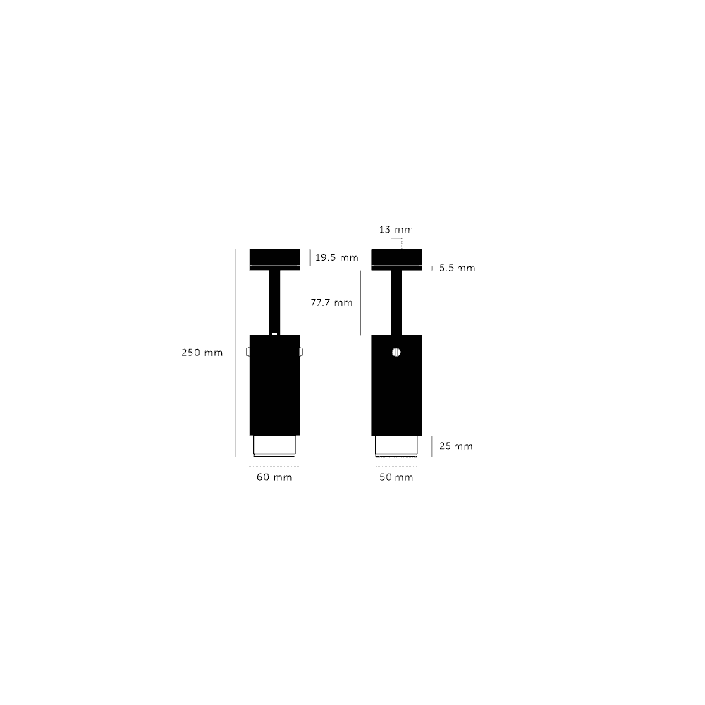 Buster + Punch Exhaust Cross Graphite Spotlight