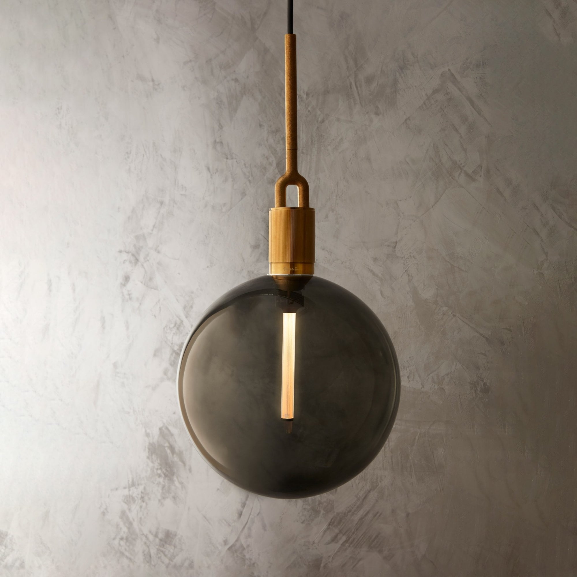 Buster + Punch Forked Globe Smoked Pendant - Large