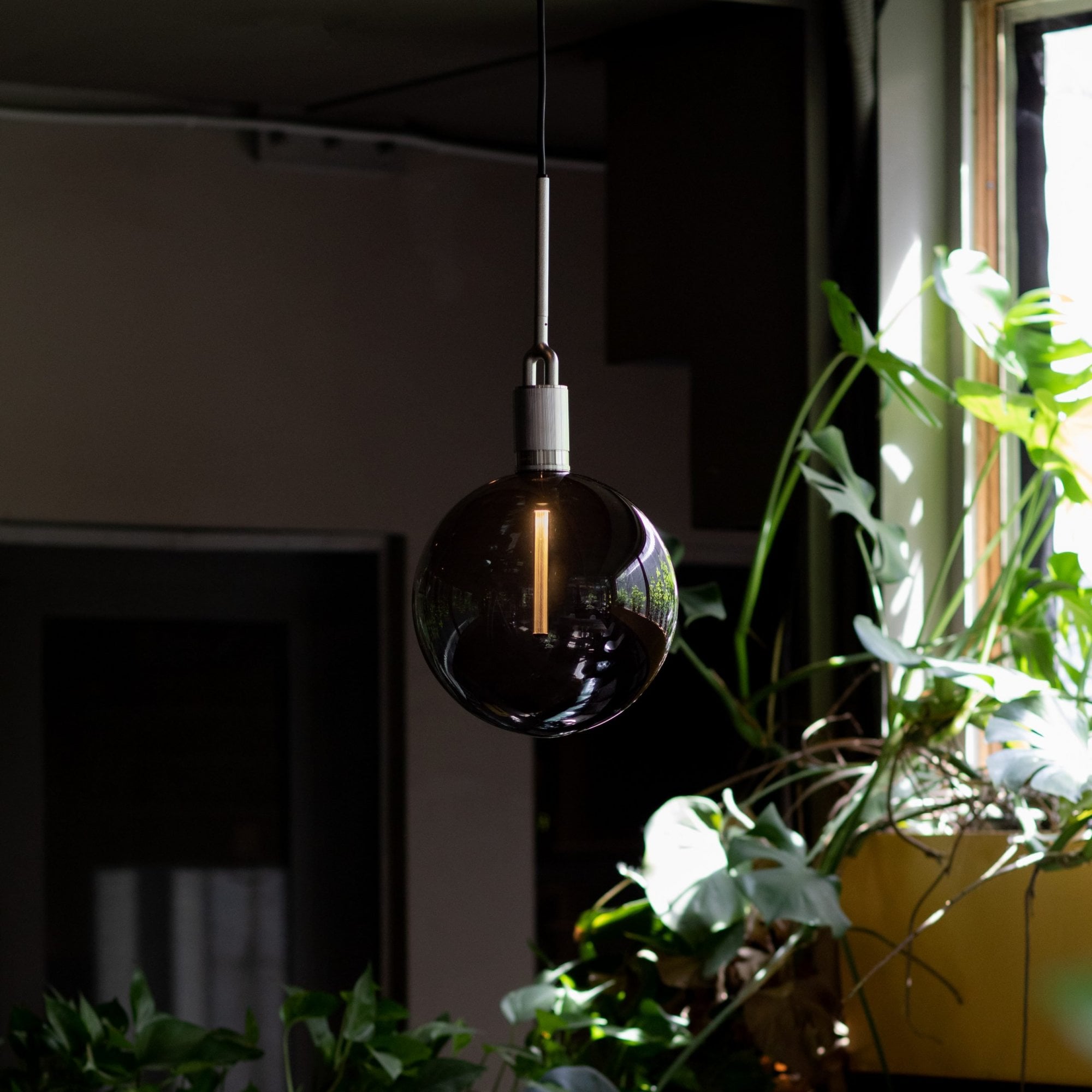 Buster + Punch Forked Globe Smoked Pendant - Large
