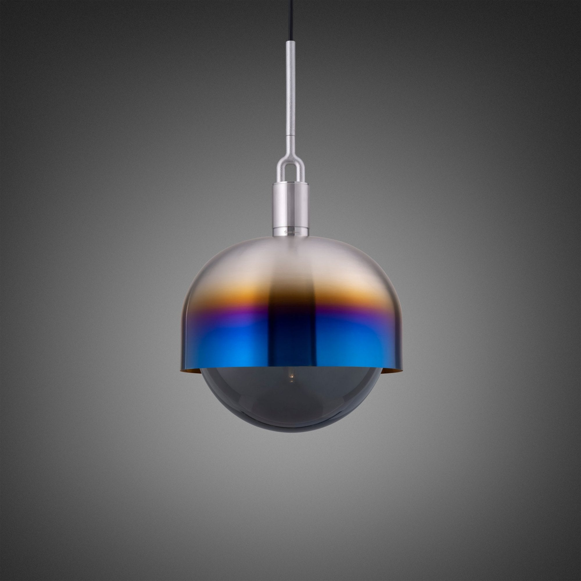 Buster + Punch Forked Globe Smoked Shade Pendant - Large