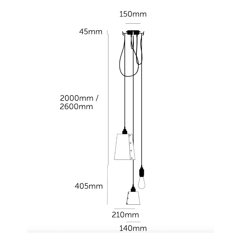 Buster + Punch Hooked 3.0 Mix Stone Pendant