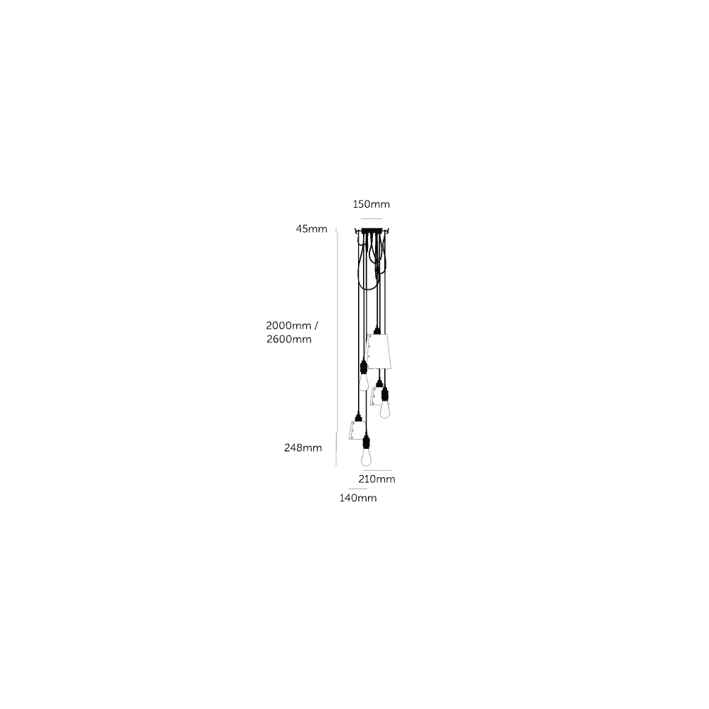 Buster + Punch Hooked 6.0 Mix Stone Chandelier