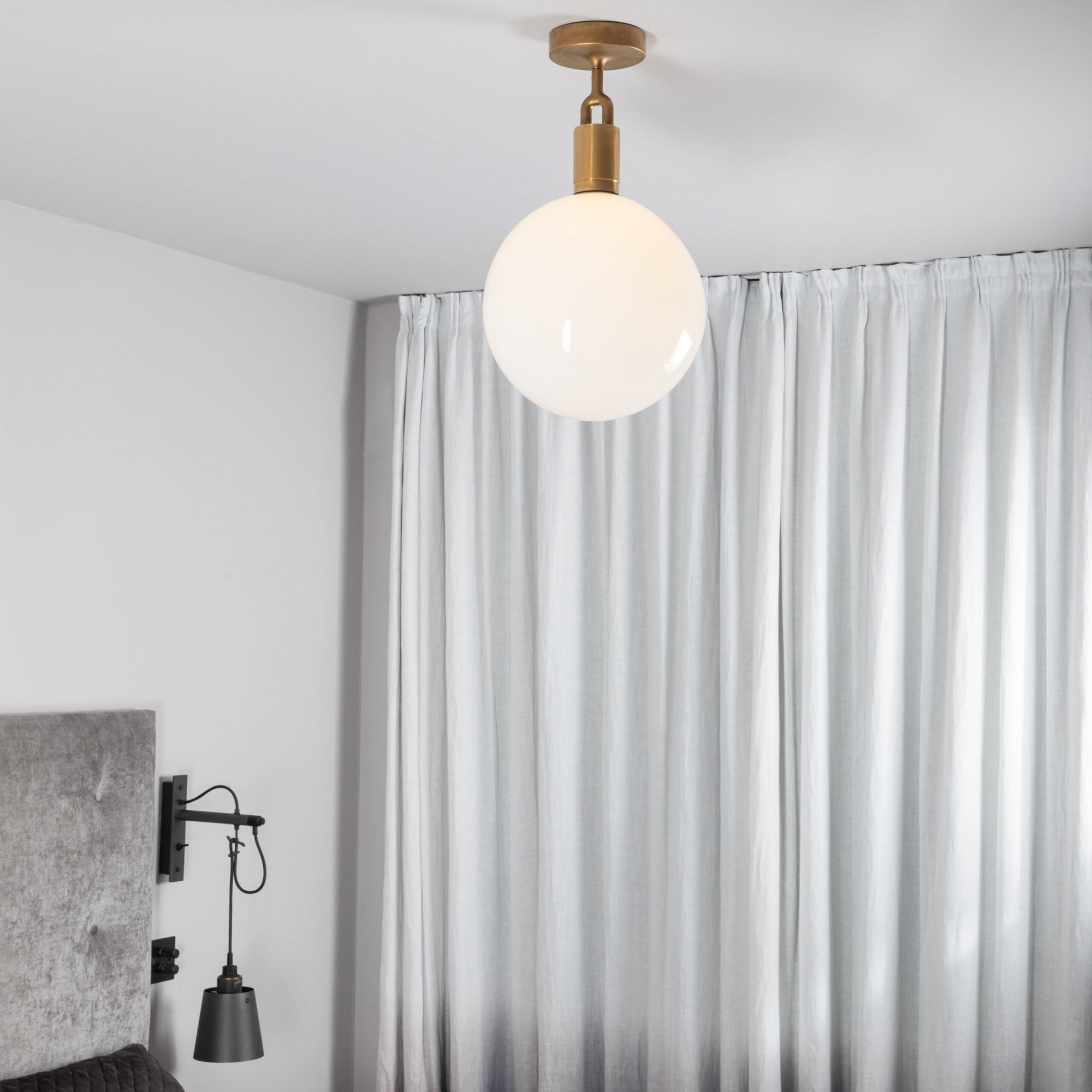 Buster + Punch Forked Ceiling Opal Globe - Large