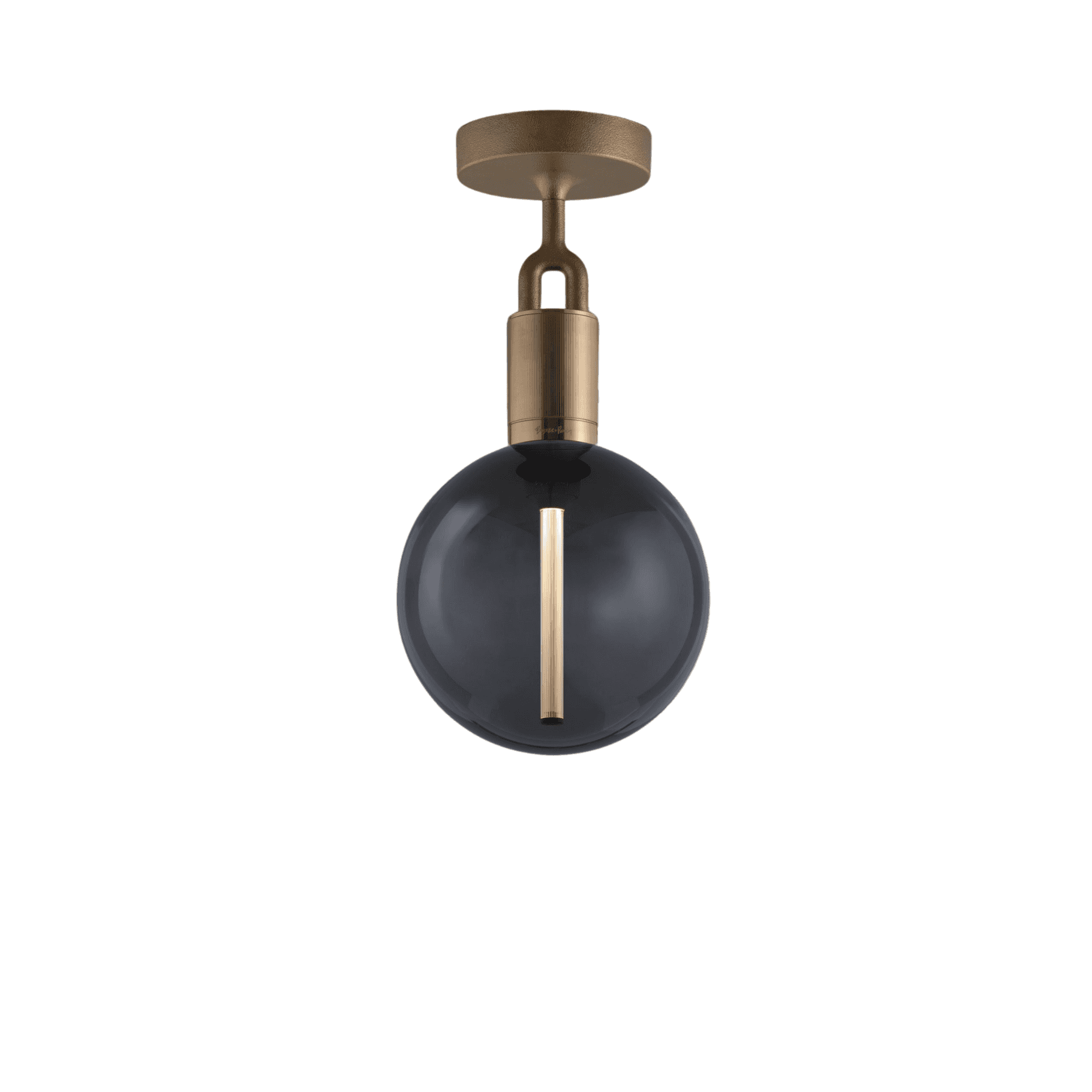 Buster + Punch Forked Ceiling Smoked Globe - Medium