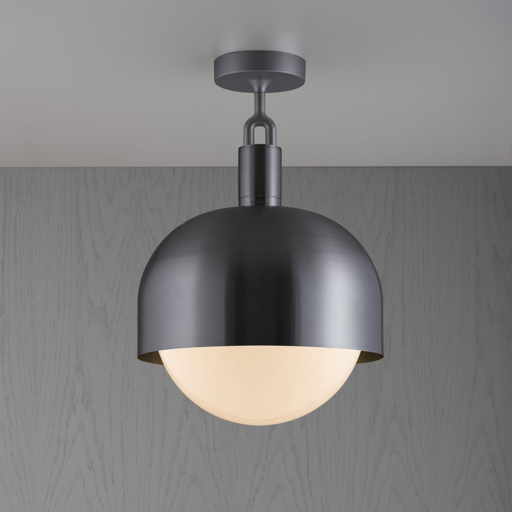 Buster + Punch Forked Ceiling Opal Globe Shade - Large