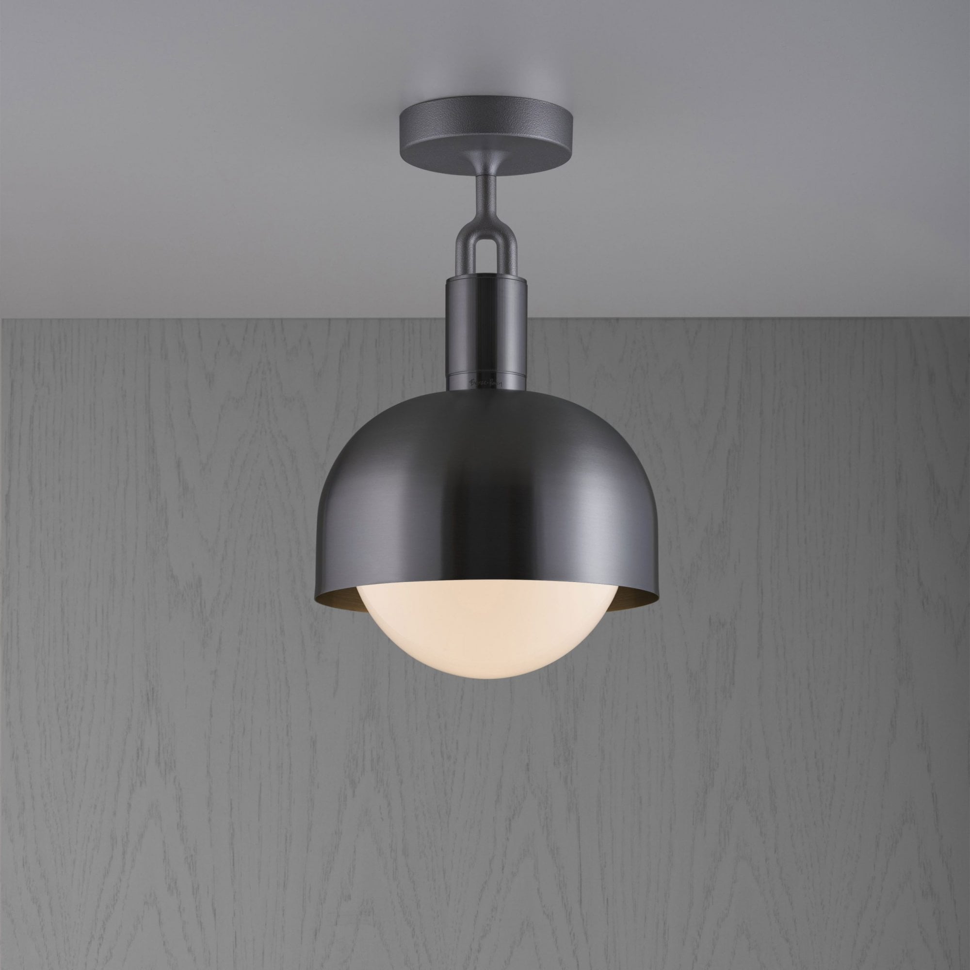 Buster + Punch Forked Ceiling Opal Globe Shade - Medium