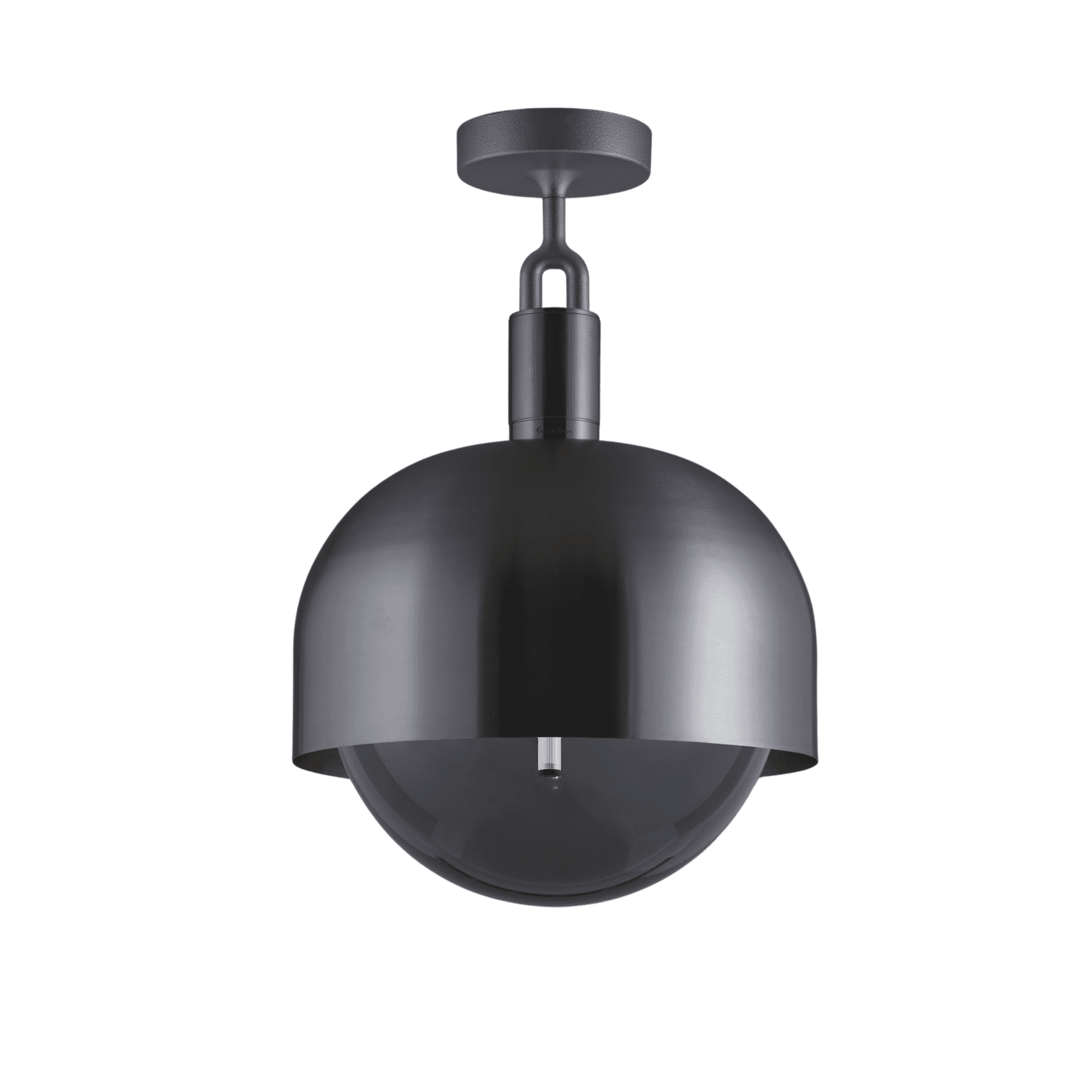 Buster + Punch Forked Ceiling Smoked Globe Shade - Large