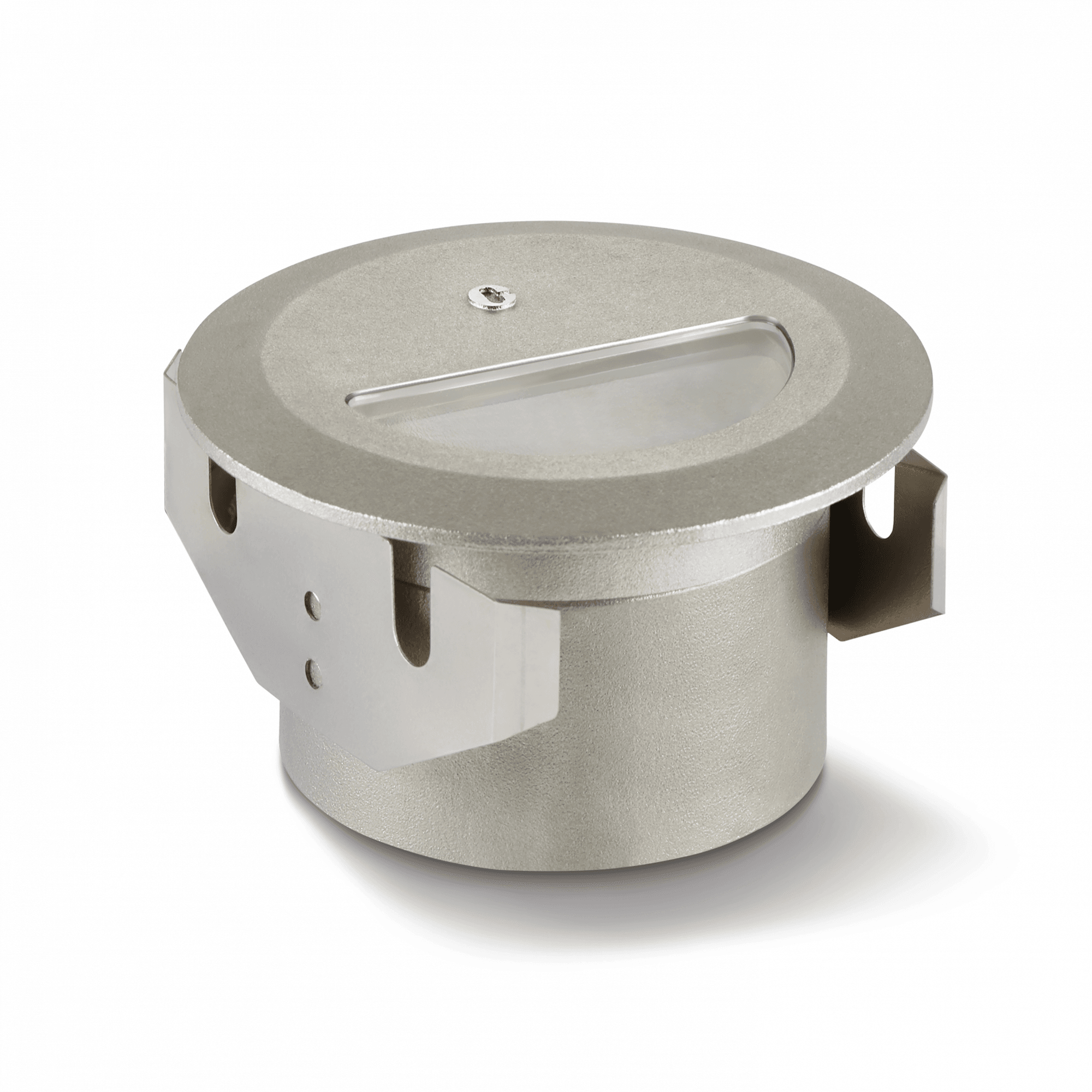 Collingwood WL339 Asymmetric Straight to Mains Cast Finish Step Light - Stainless Steel