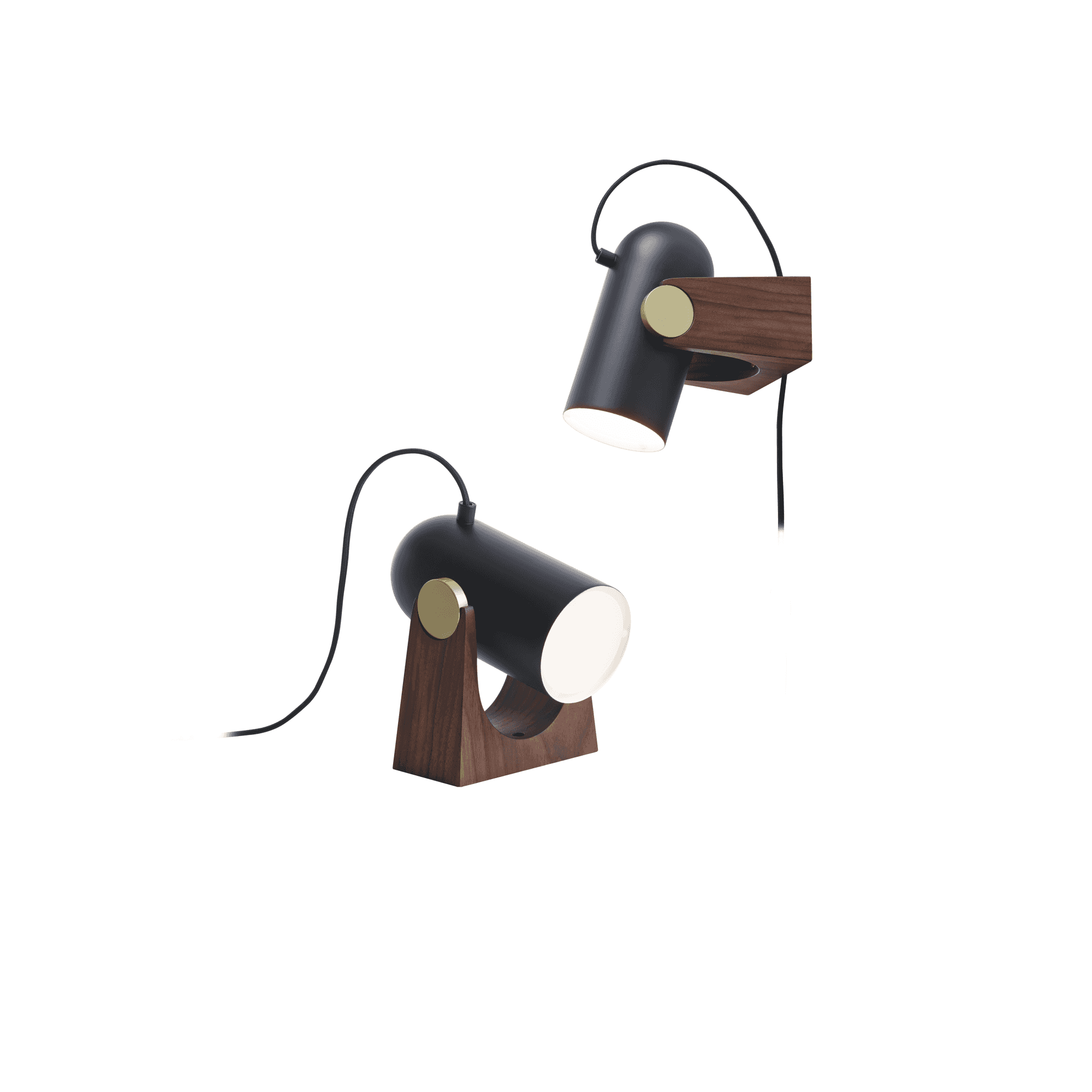 Le Klint Carronade Table & Wall Lamp - Black & Brass