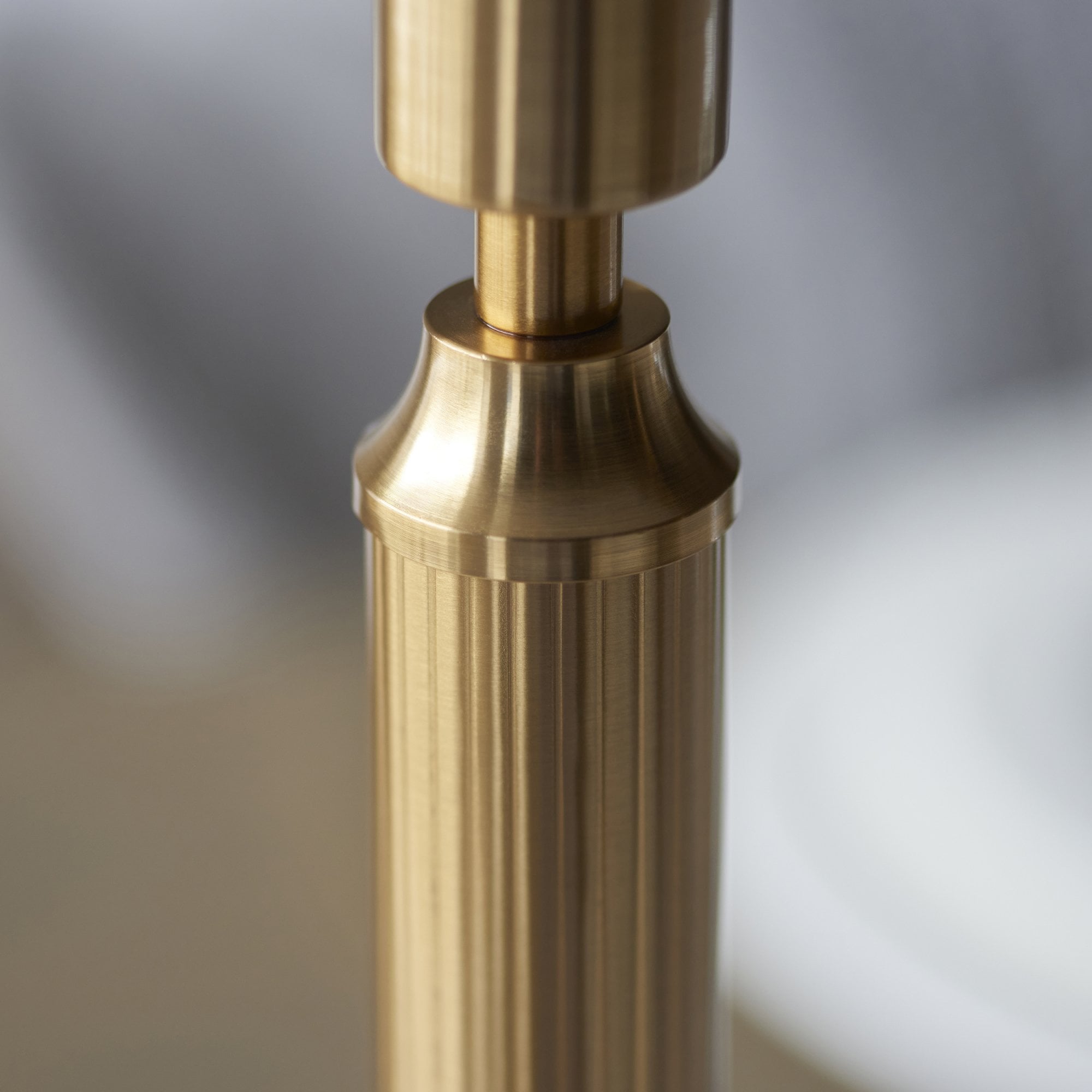 Endon Trobridge Rechargeable Single Light Table Lamp - Brushed Aged Brass Plate