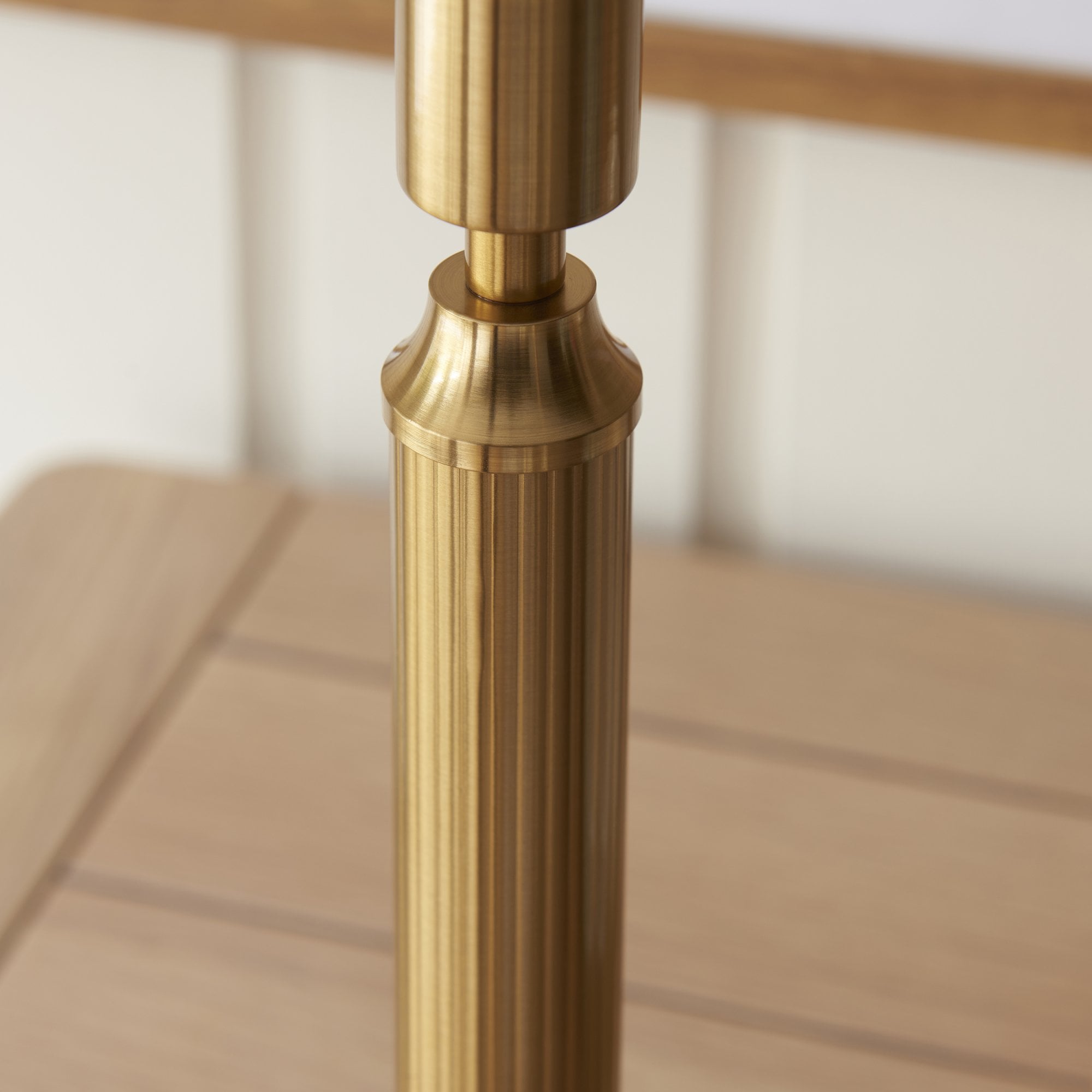 Endon Trobridge Rechargeable Single Light Table Lamp - Brushed Aged Brass Plate