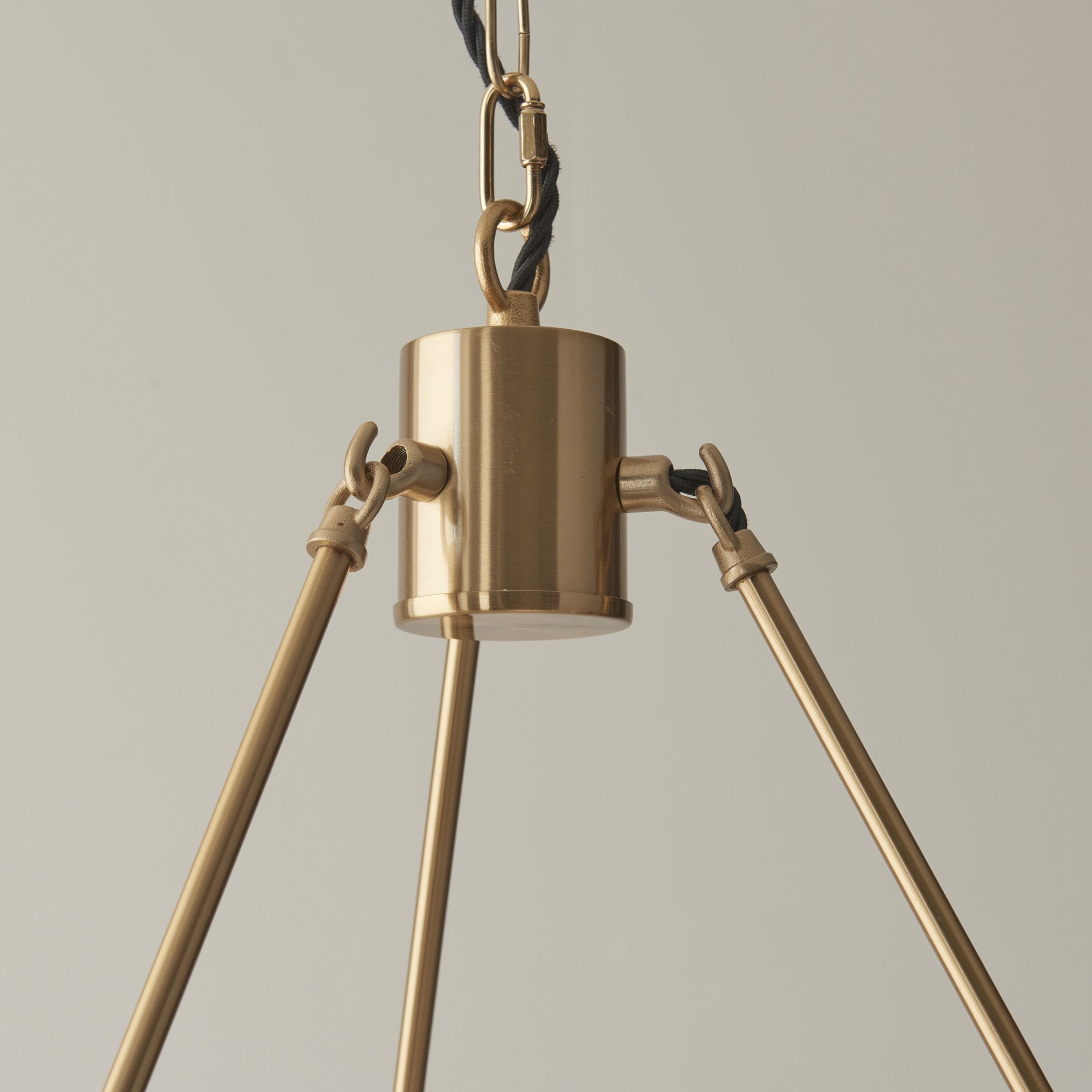 Endon Chester 6 Light Pendant - Brushed Aged Brass Plate