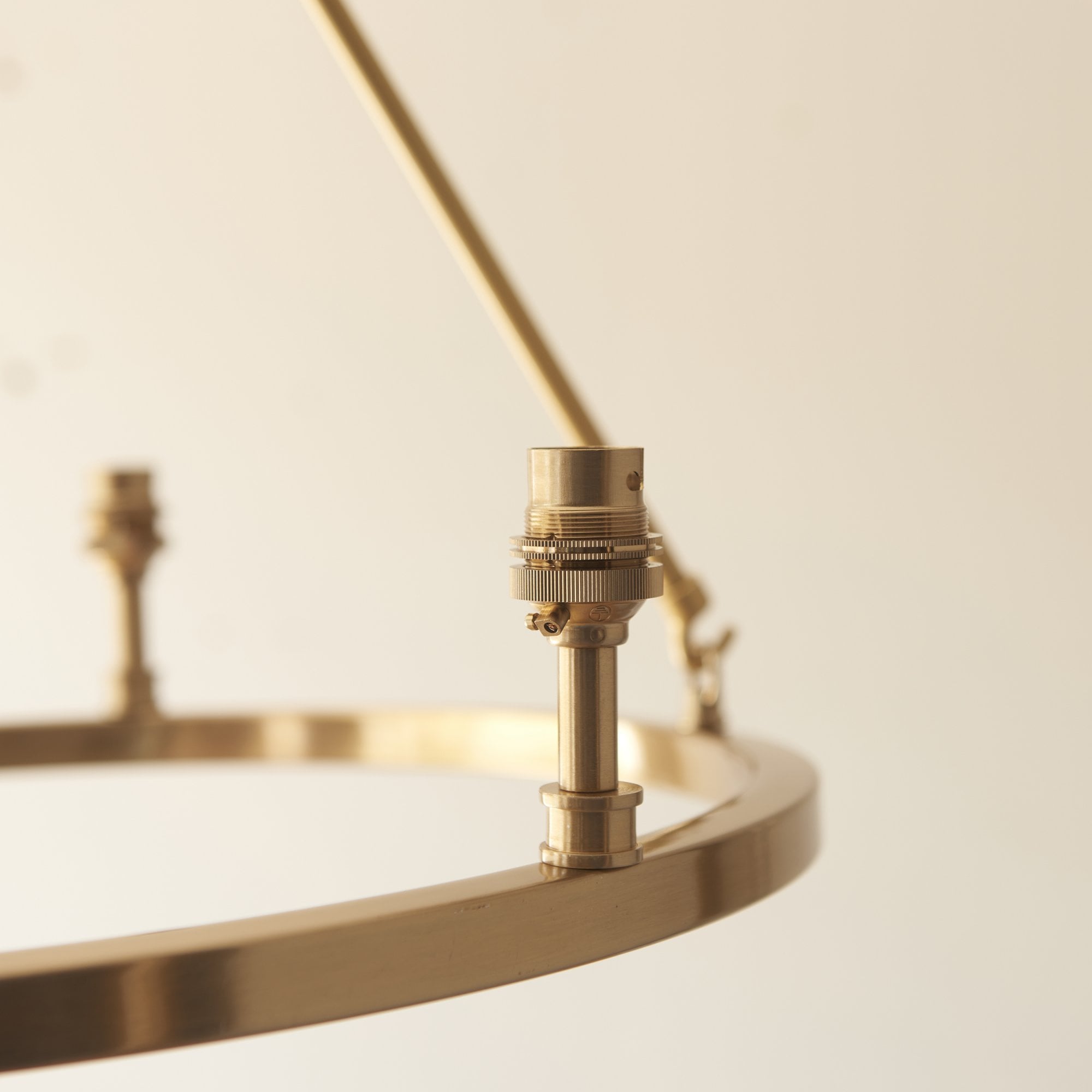 Endon Chester 3 Light Pendant - Brushed Aged Brass Plate