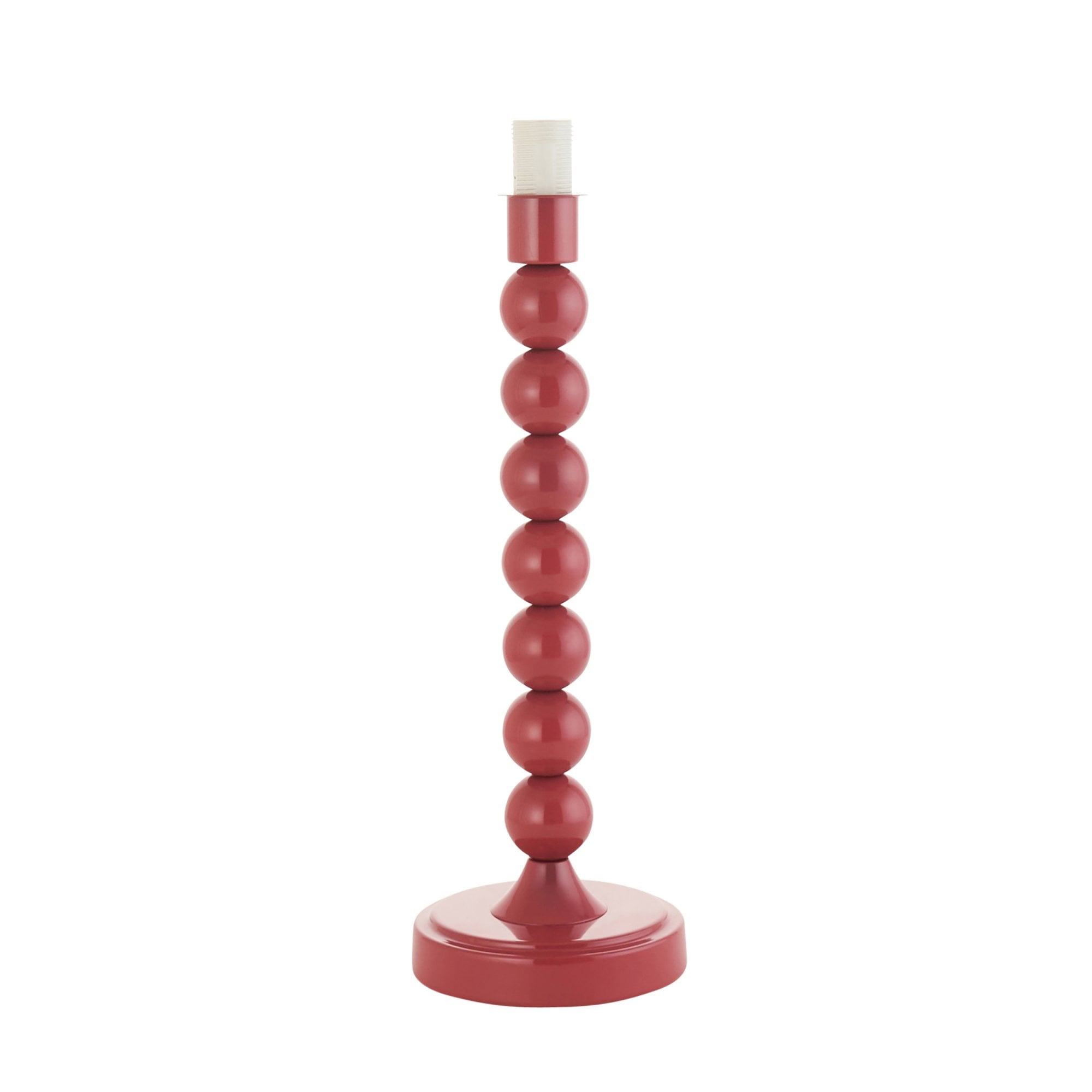 Endon Higgledy Single Light Table Lamp - Gloss Pink Clay Paint