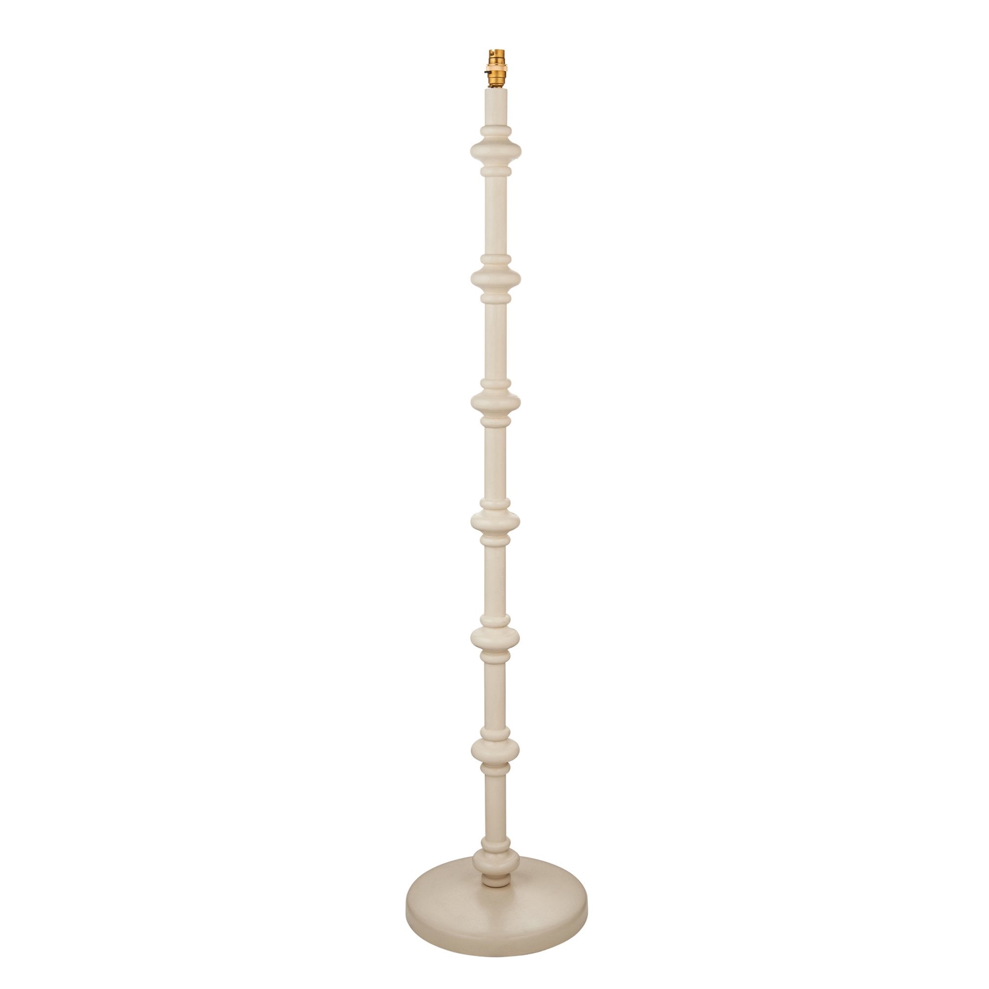 Endon Carnaby Single Light Floor - Satin Almond White Paint