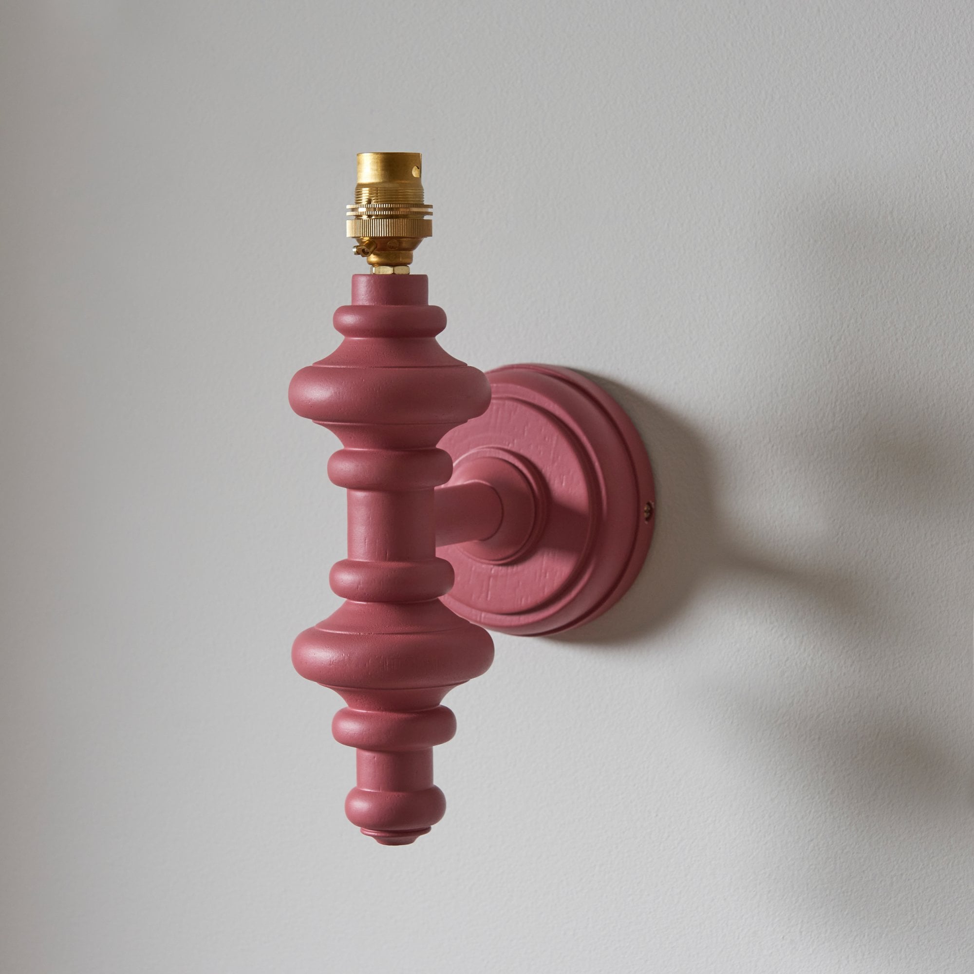 Endon Carnaby Single Light Wall - Satin Pink Clay Paint