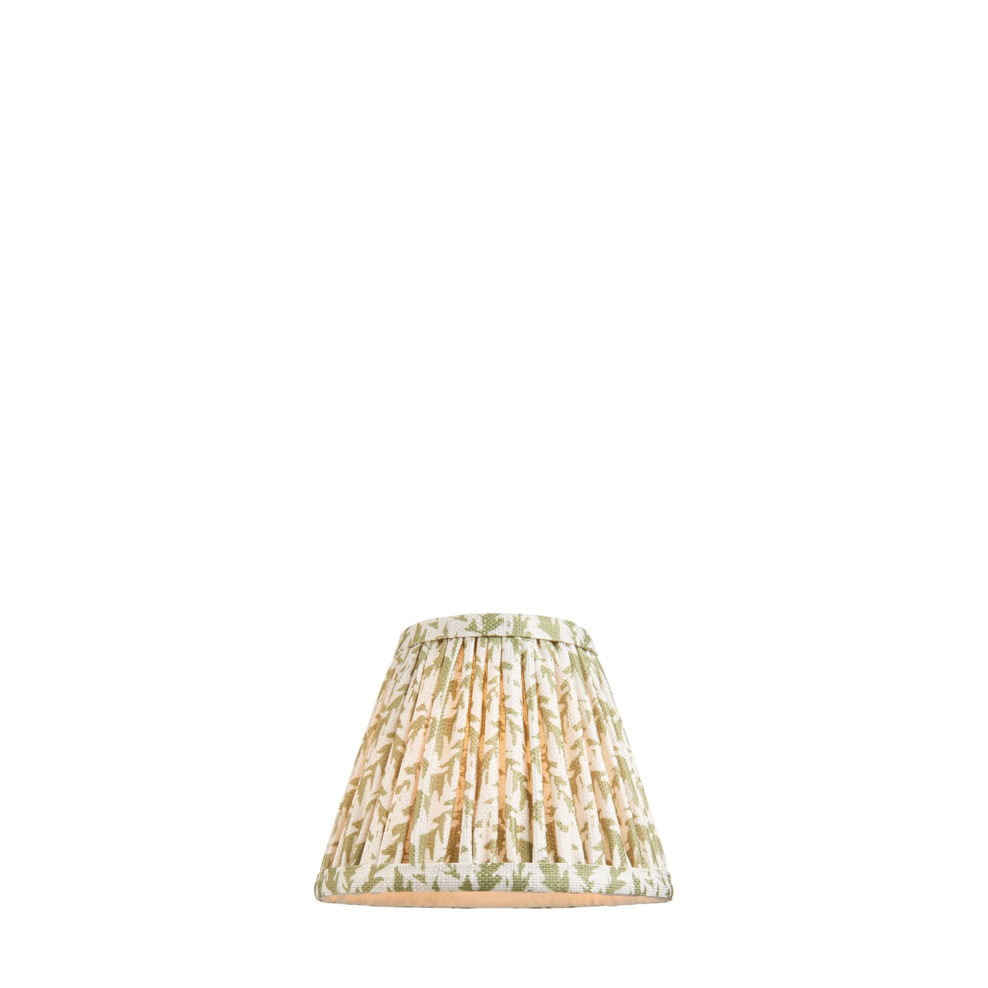 Endon Leaf Single Light Shade 16cm - Herb Garden Green Fabric