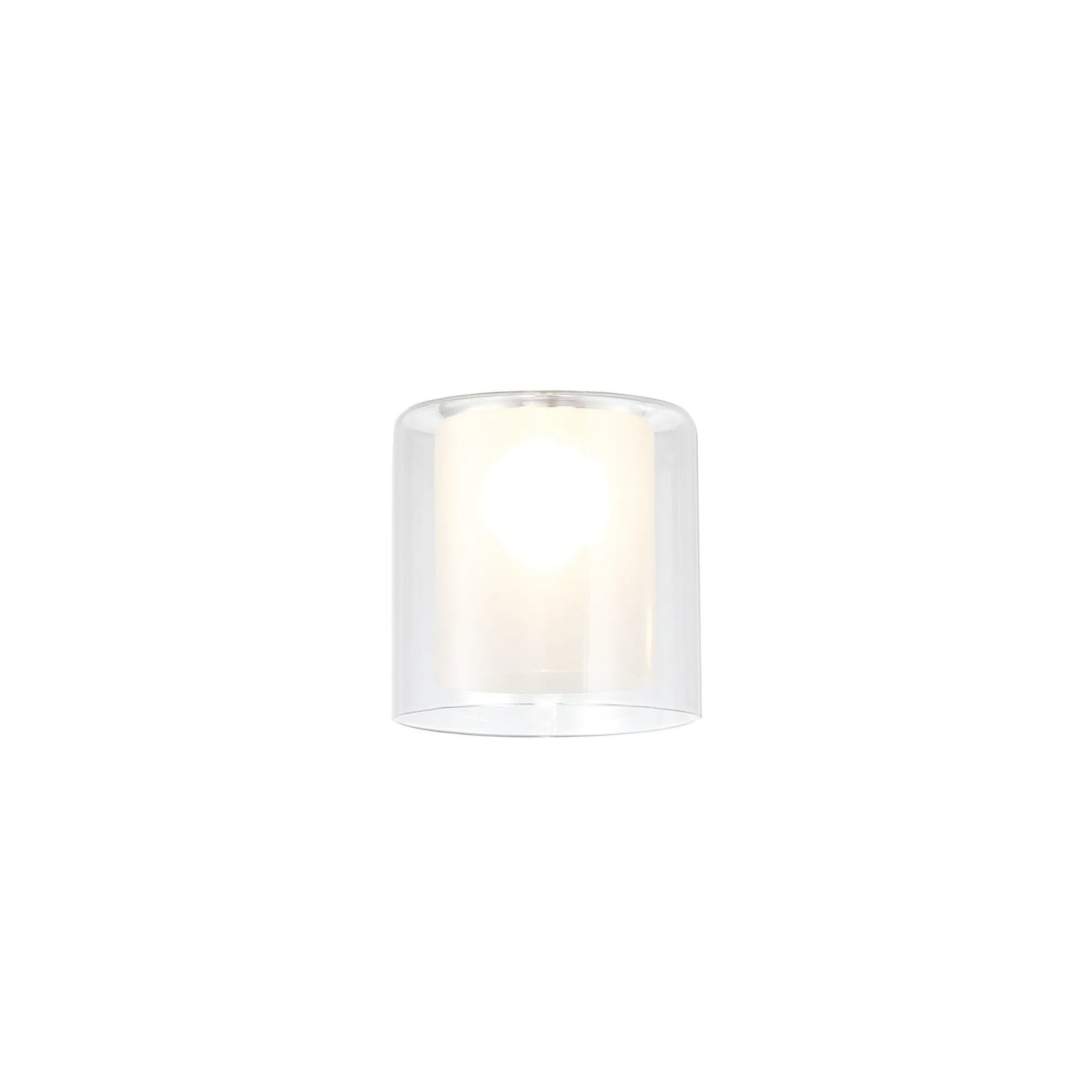 Fabula Replacement 14x14cm Glass Shade for Tamworth - Clear and Frosted