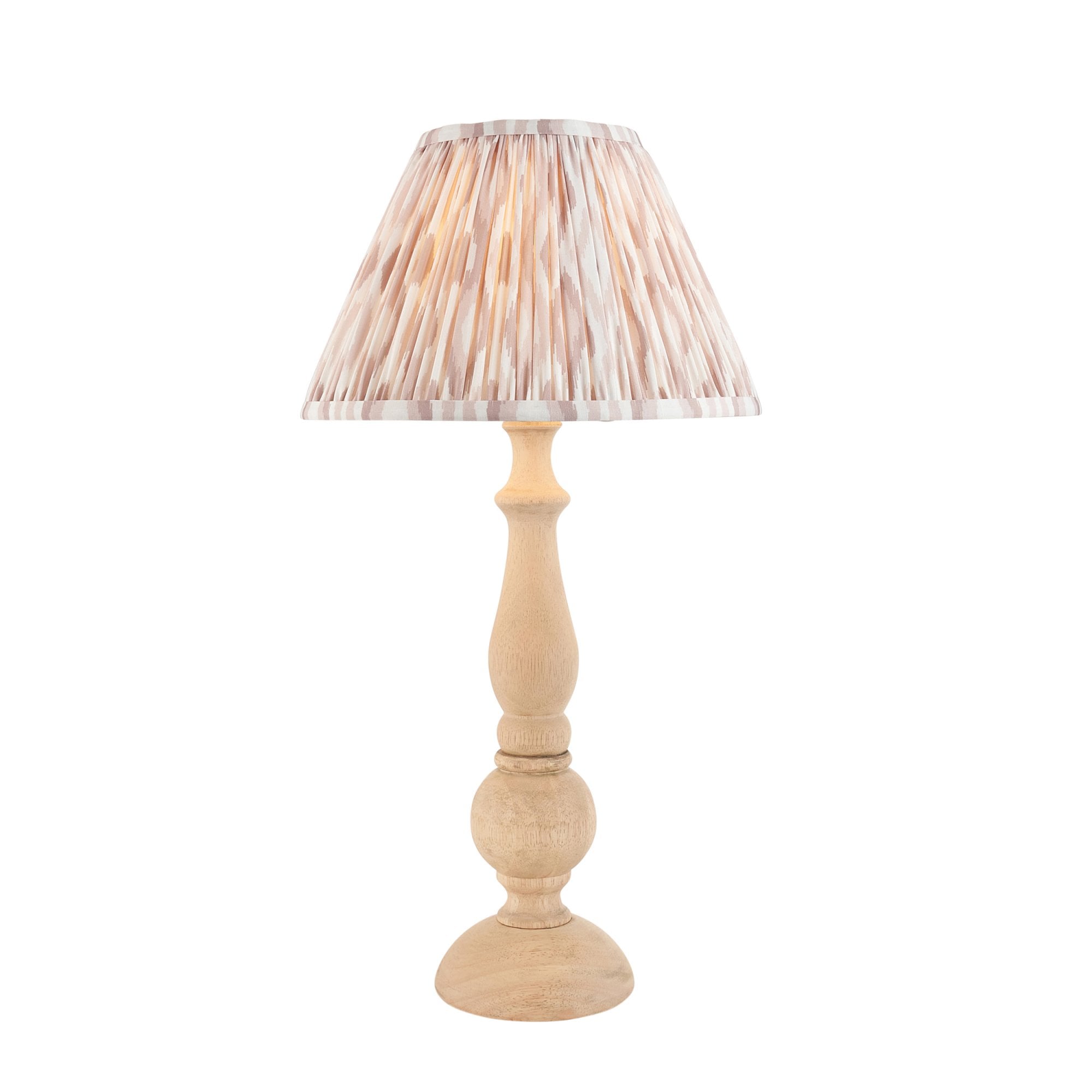 Endon Hidcote Table Lamp & Ikat 30cm Neutral Shade