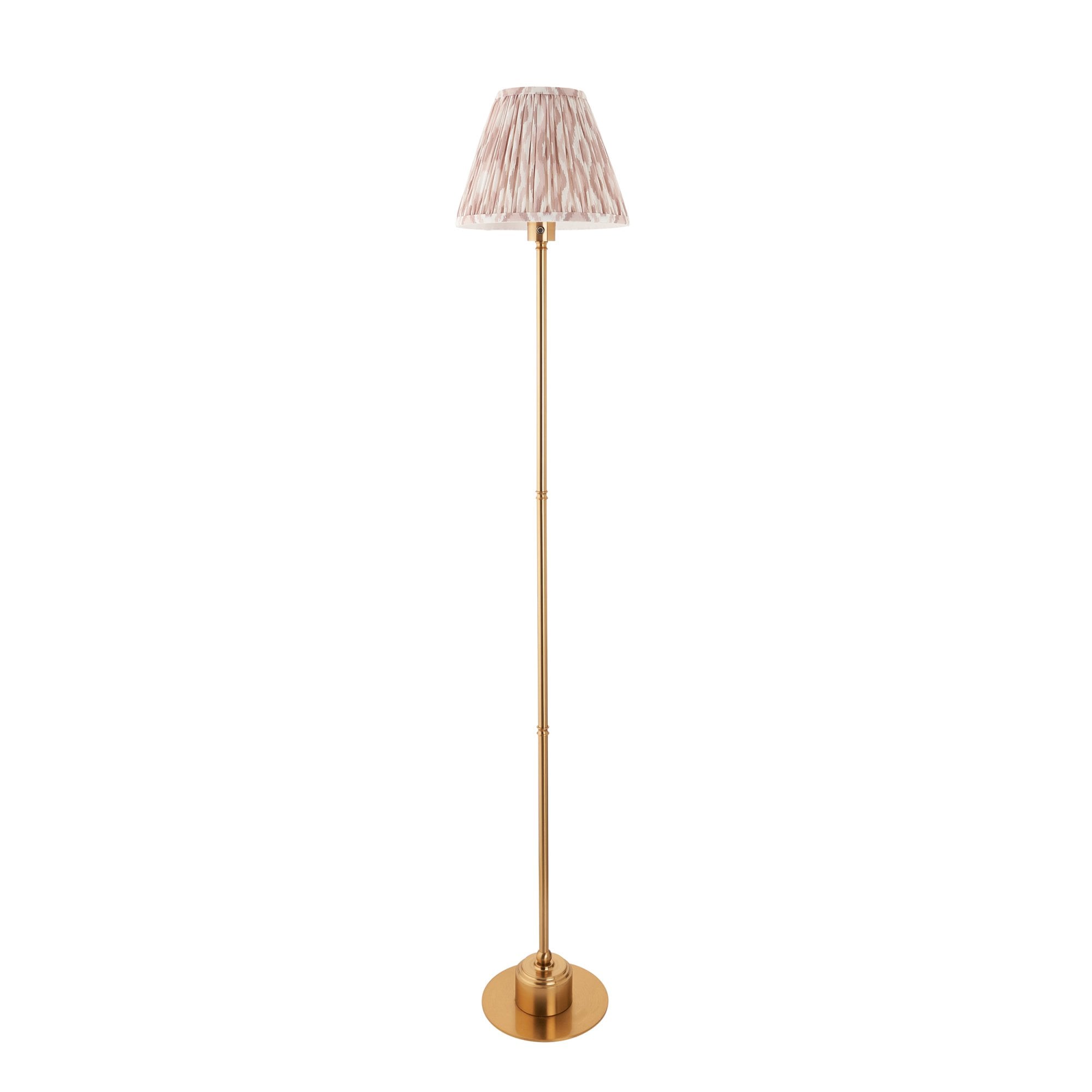 Endon Burley Rechargeable Table Lamp & Ikat 25cm Neutral Shade