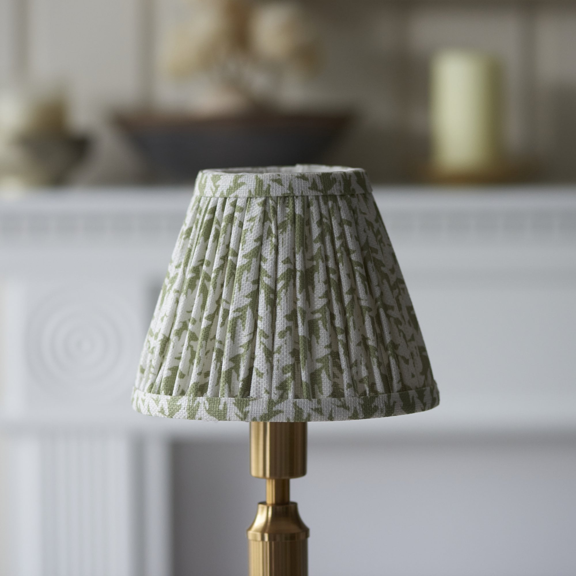 Endon Trobridge Rechargeable Table Lamp & Leaf 16cm Herb Garden Green Shade