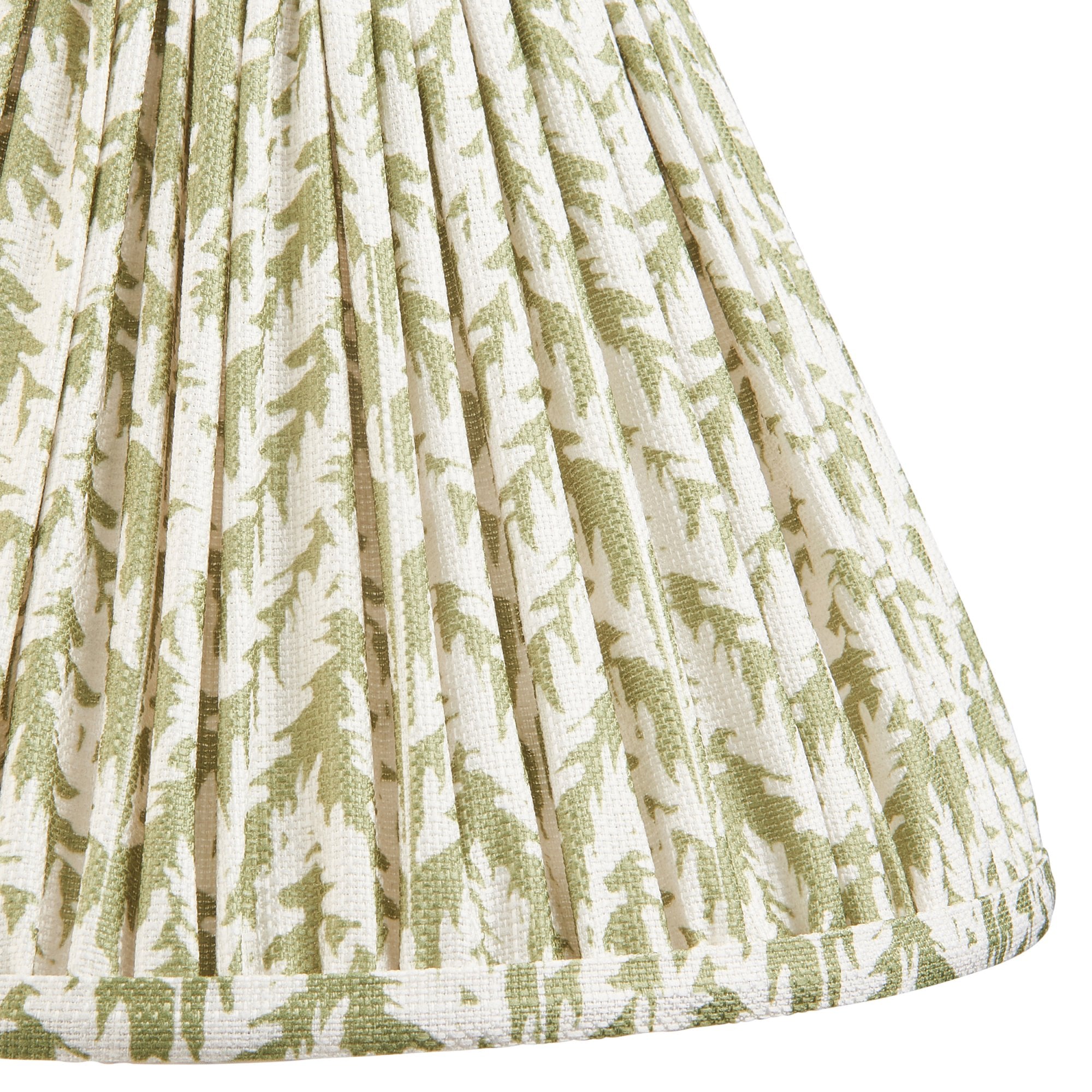 Endon Myrtle Gloss Cotswold Green Table Lamp & Leaf 30cm Herb Garden Green Shade