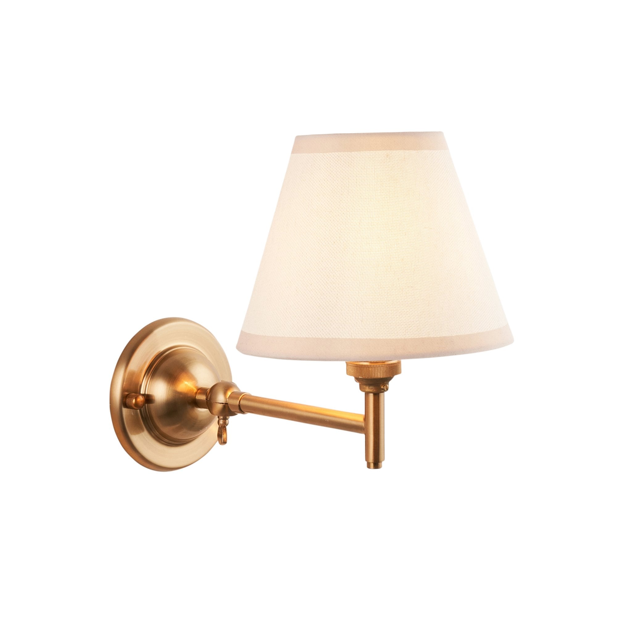 Endon Dome Fold Wall Light & Ivy 16cm Vintage White Shade