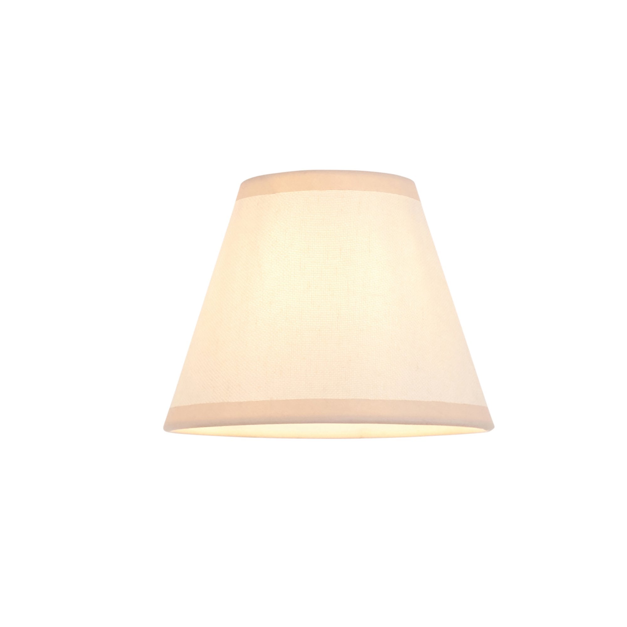Endon Wood Arc Wall Light & Ivy 16cm Vintage White Shade