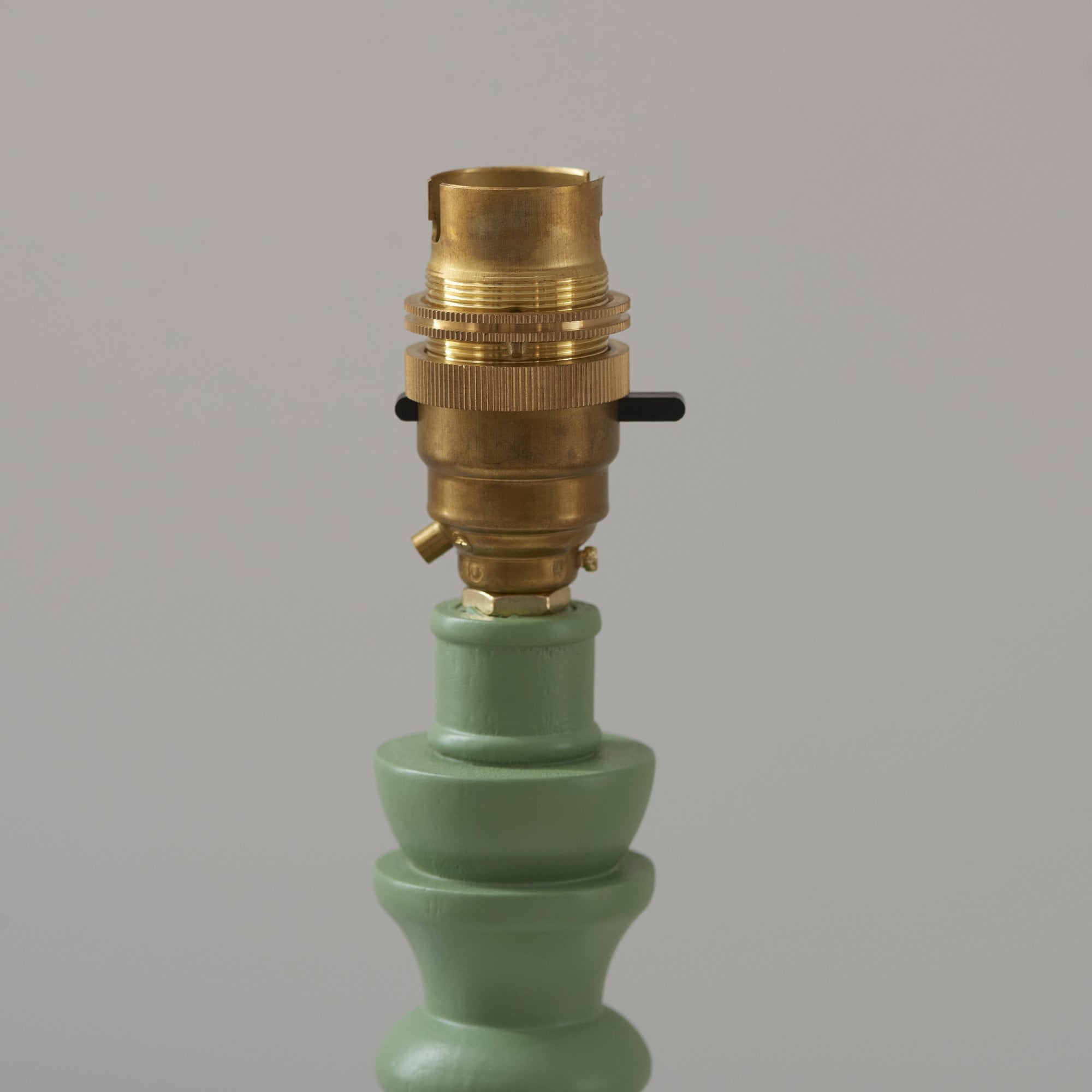 Endon Bibury Satin Cotswold Green Table Lamp & Zigzag 20cm Cotswold Green Shade