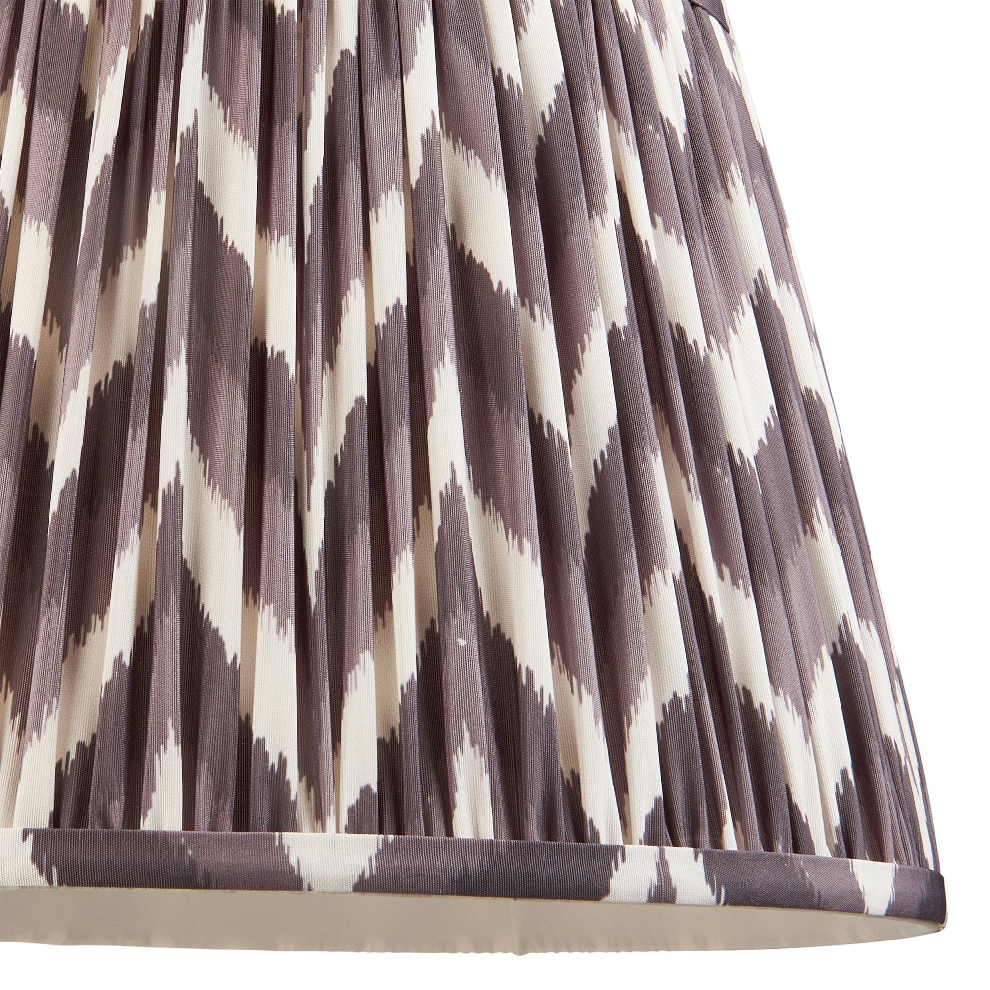 Endon Higgledy Gloss Pink Clay Floor Lamp & Zigzag 35cm Pearl Grey Shade