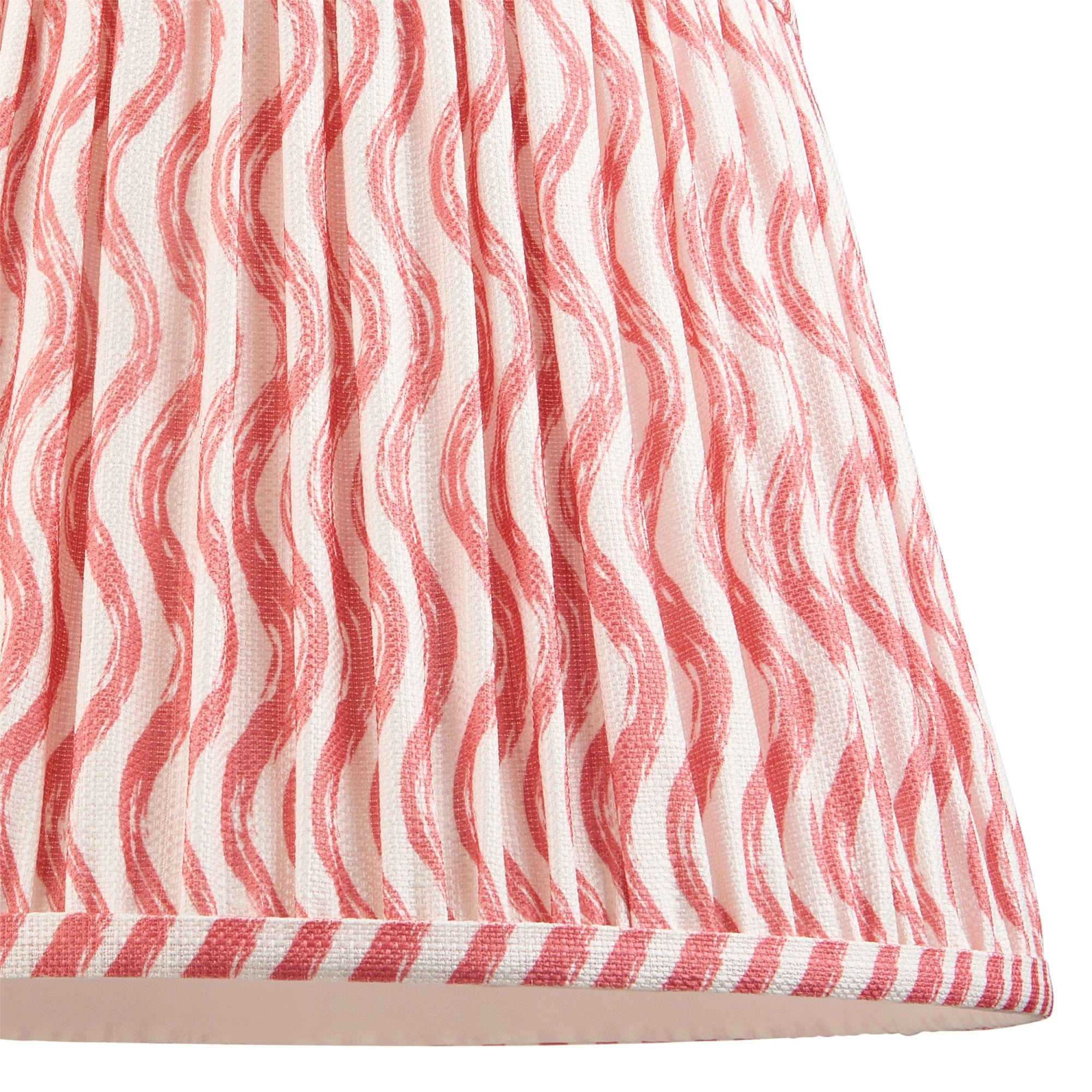 Endon Higgledy Gloss Pink Clay Floor Lamp & Ripple 35cm Coral Pink Shade