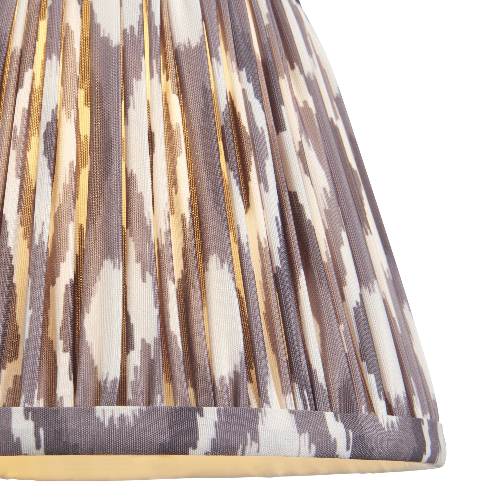 Endon Higgledy Gloss Pink Clay Table Lamp & Ikat 20cm Pearl Grey Shade