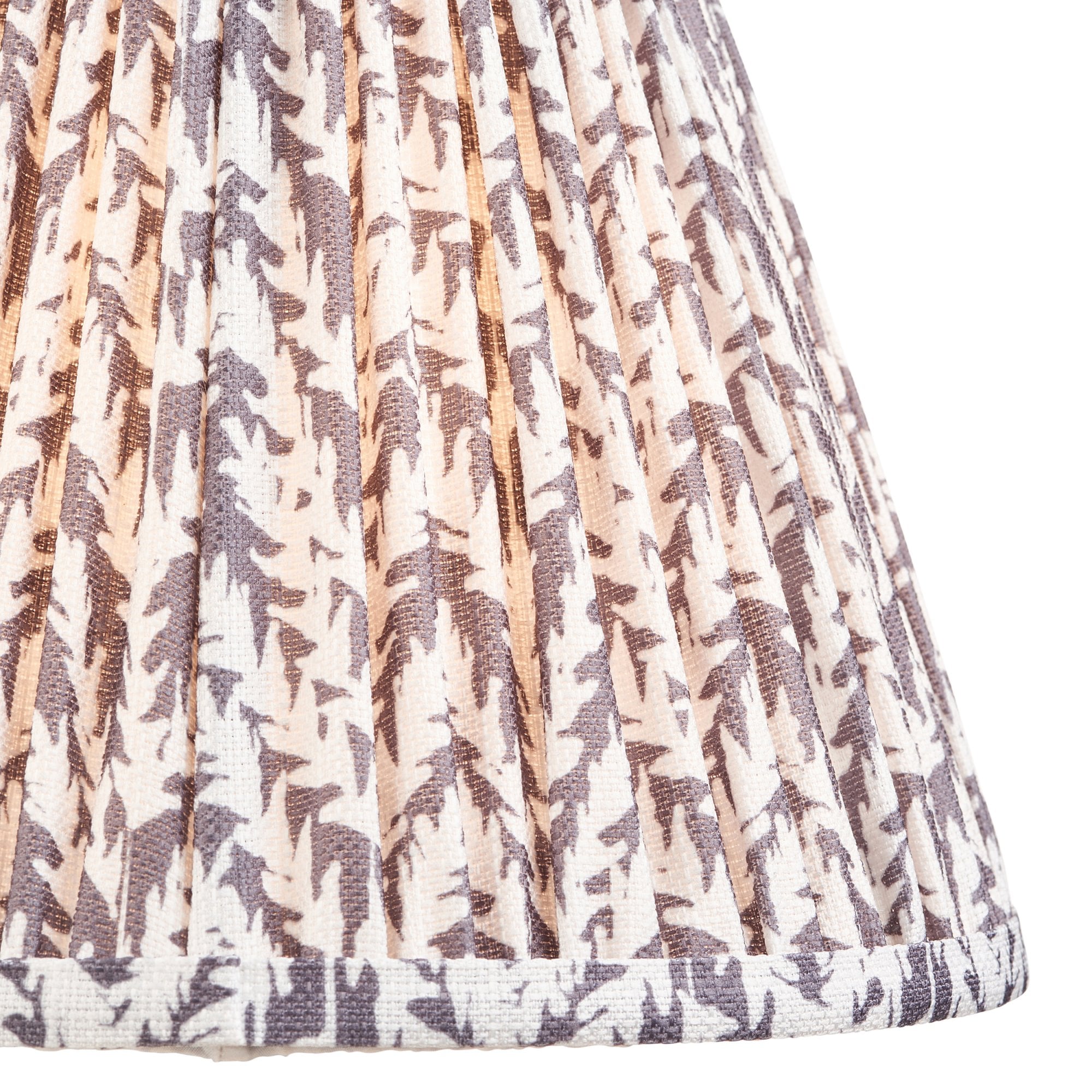 Endon Bobble Table Lamp & Leaf 25cm Pearl Grey Shade