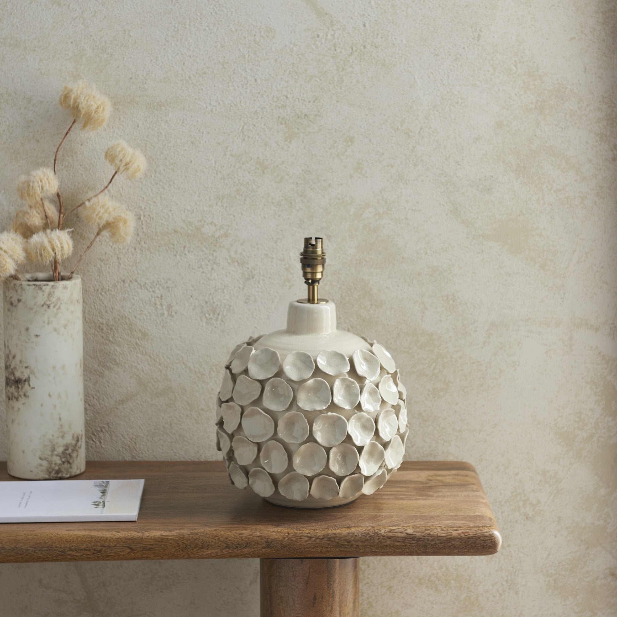 Endon Borello Table Lamp & Raffia 32cm Natural Raffia Shade