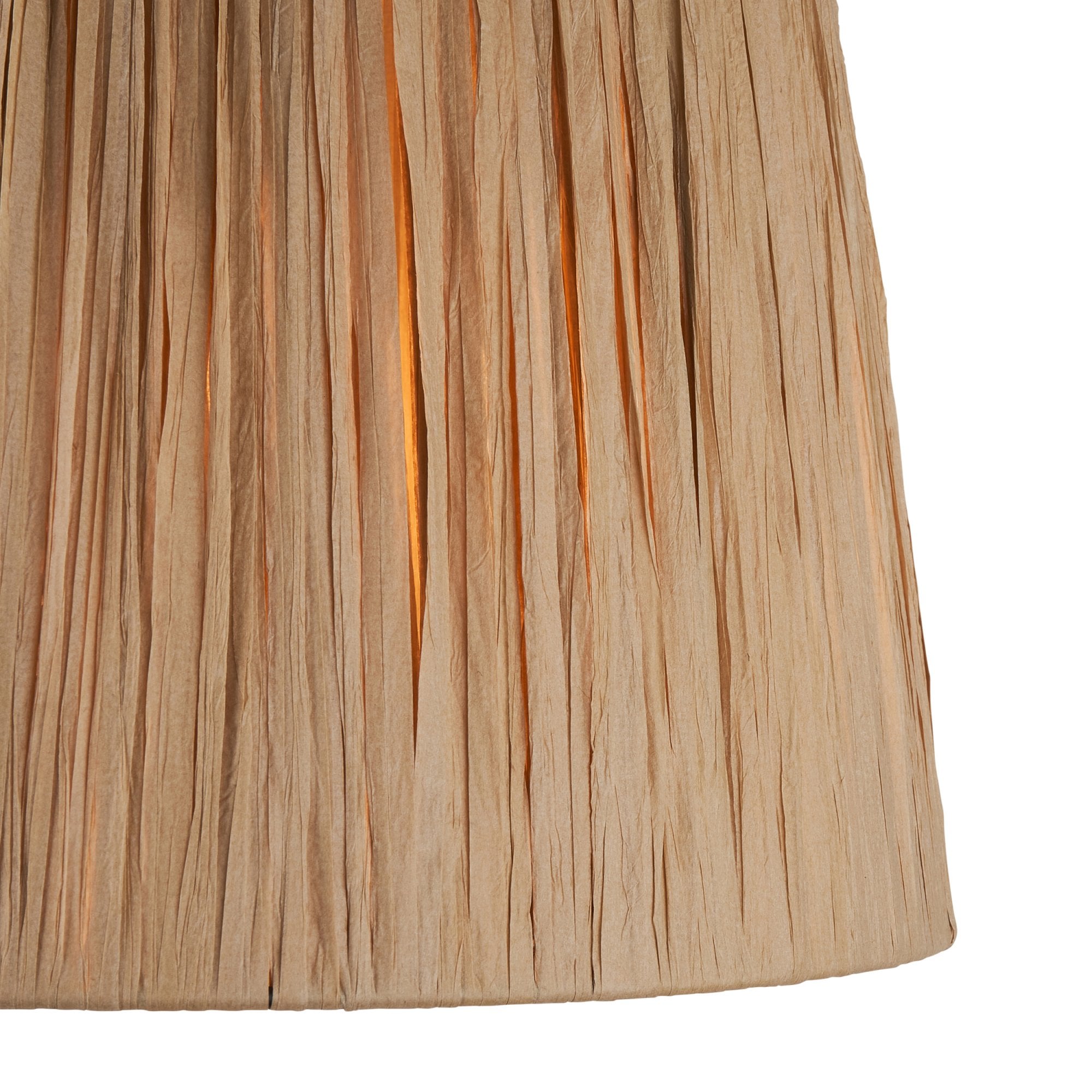 Endon Borello Table Lamp & Raffia 32cm Natural Raffia Shade