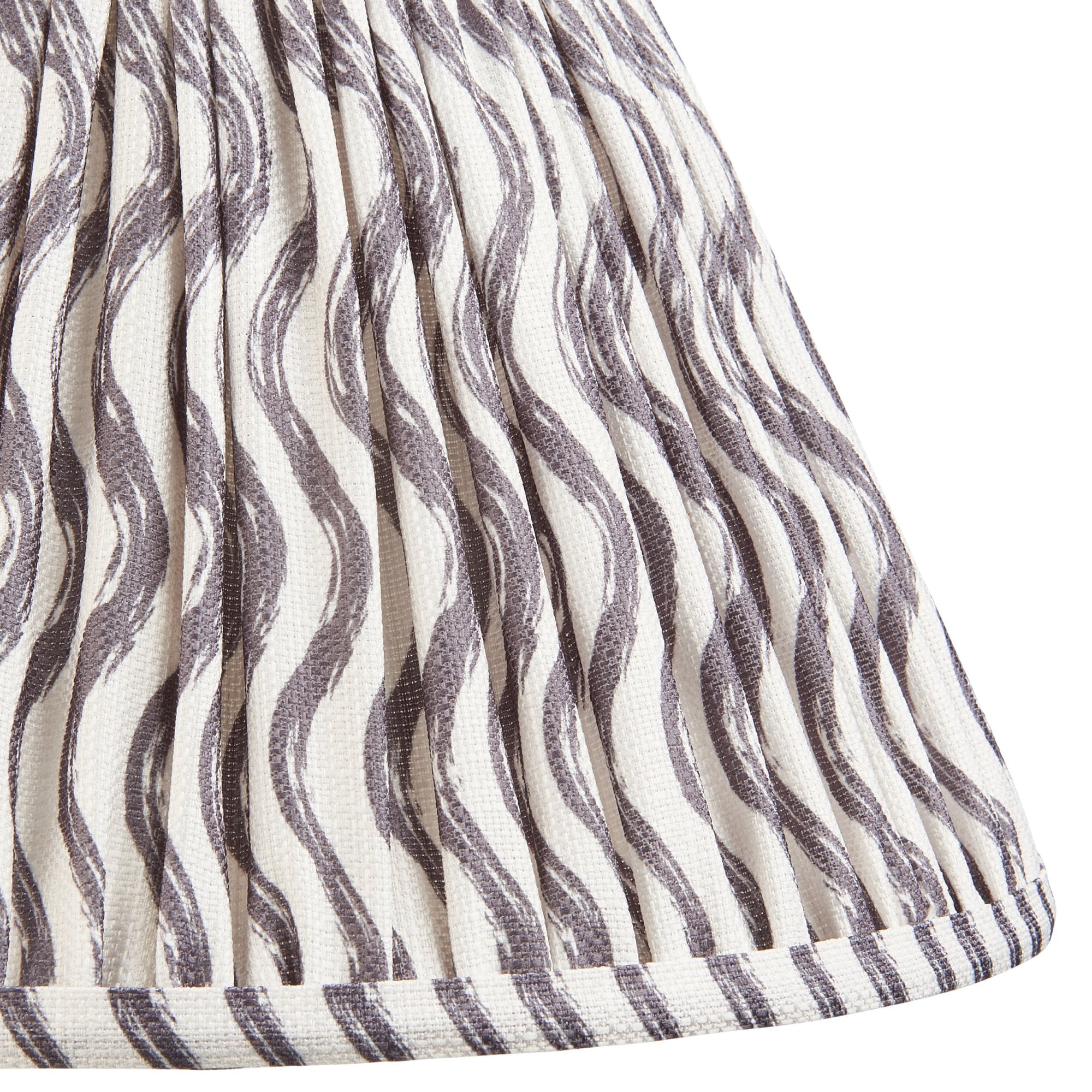 Endon Monroe Table Lamp & Ripple 30cm Pearl Grey Shade