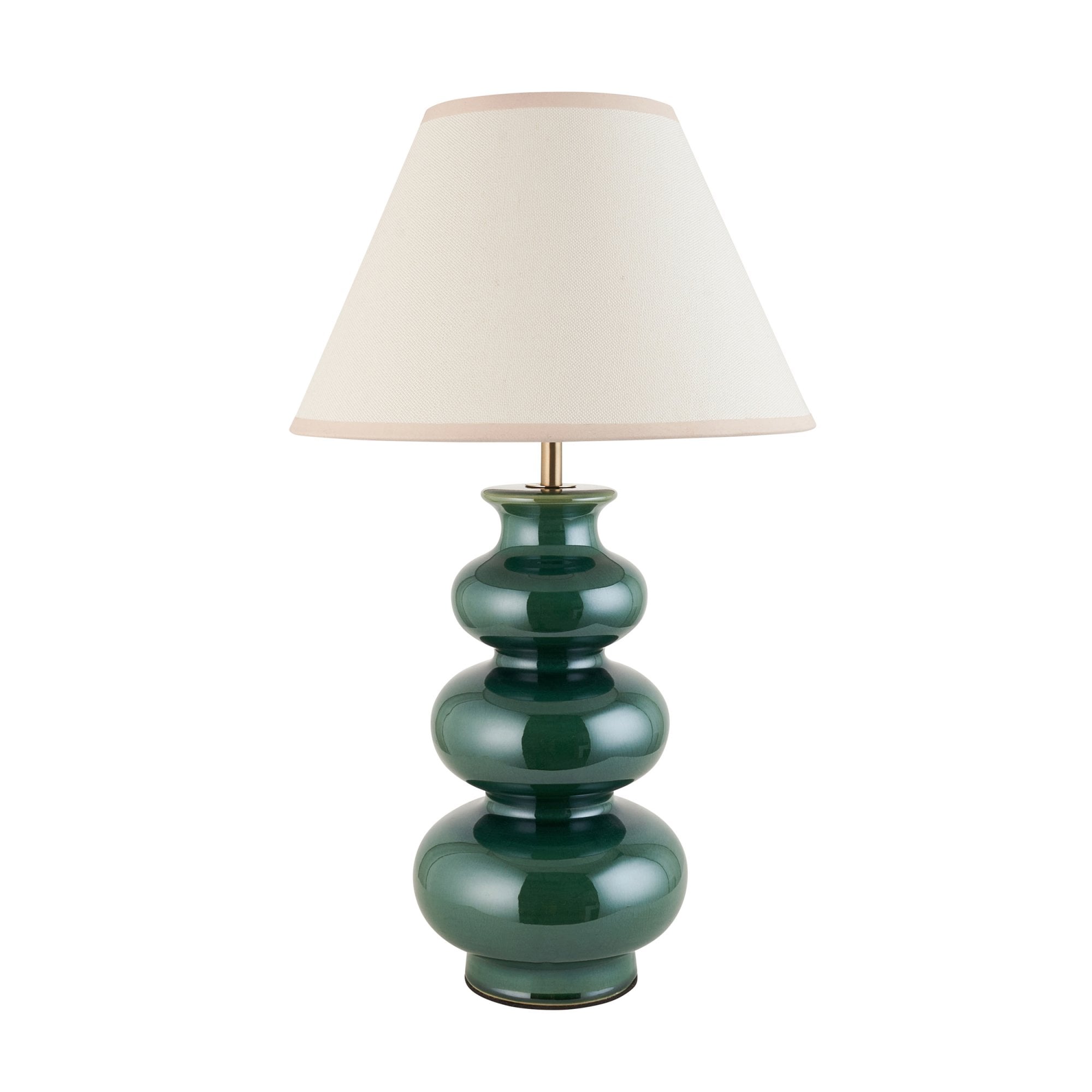 Endon Monroe Table Lamp & Ivy 30cm Vintage White Shade