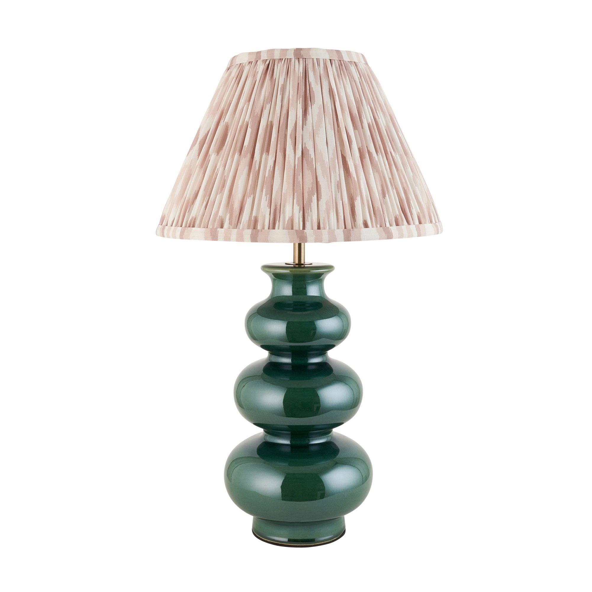 Endon Monroe Table Lamp & Ikat 30cm Neutral Shade