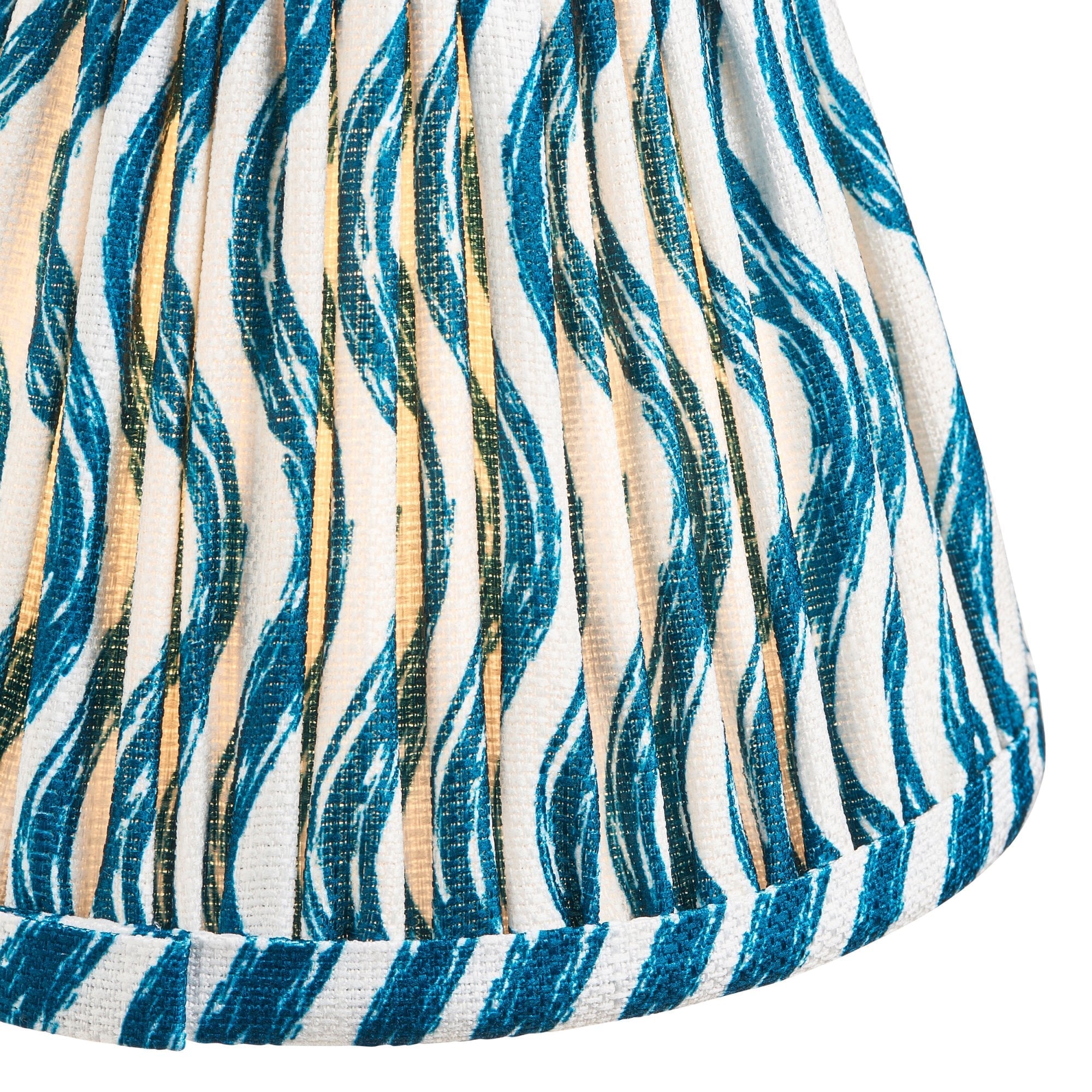 Endon Chester Pendant & Ripple 16cm Marlin Blue Shade