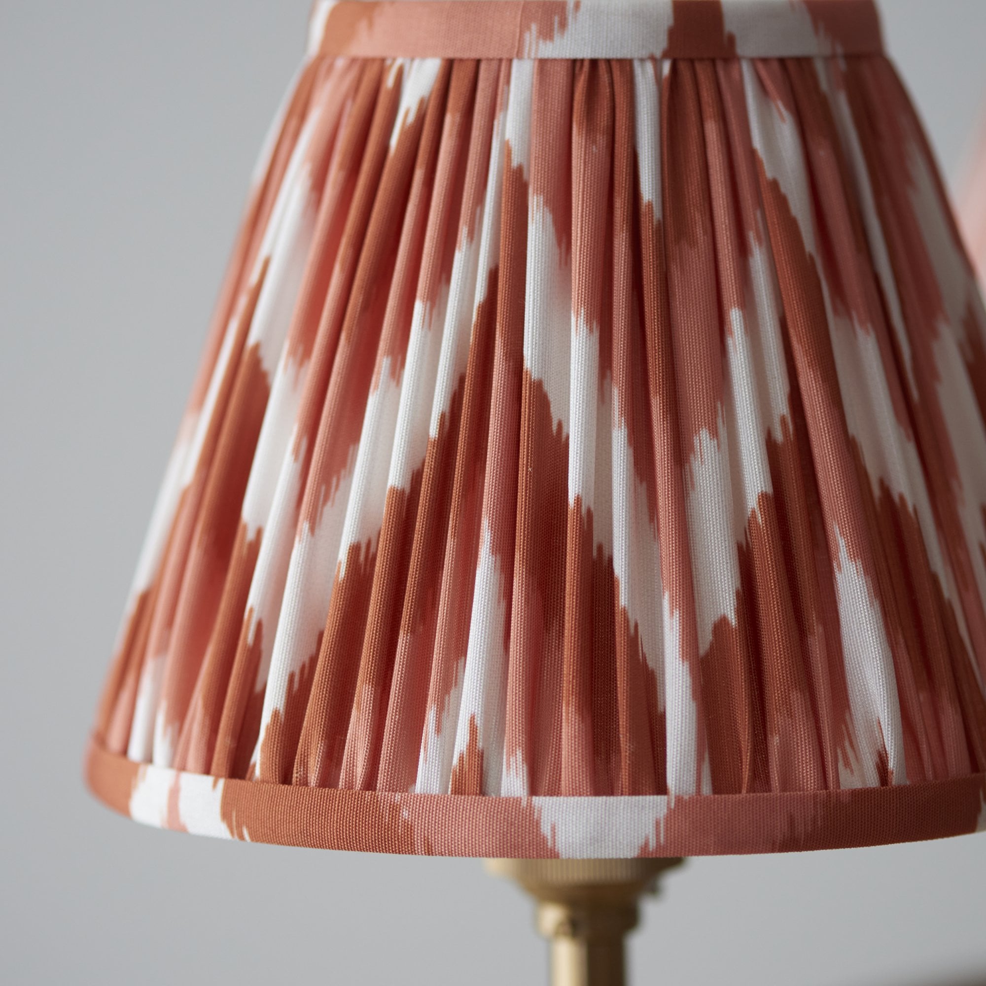 Endon Chester Pendant & Zigzag 16cm Apricot Orange Shade