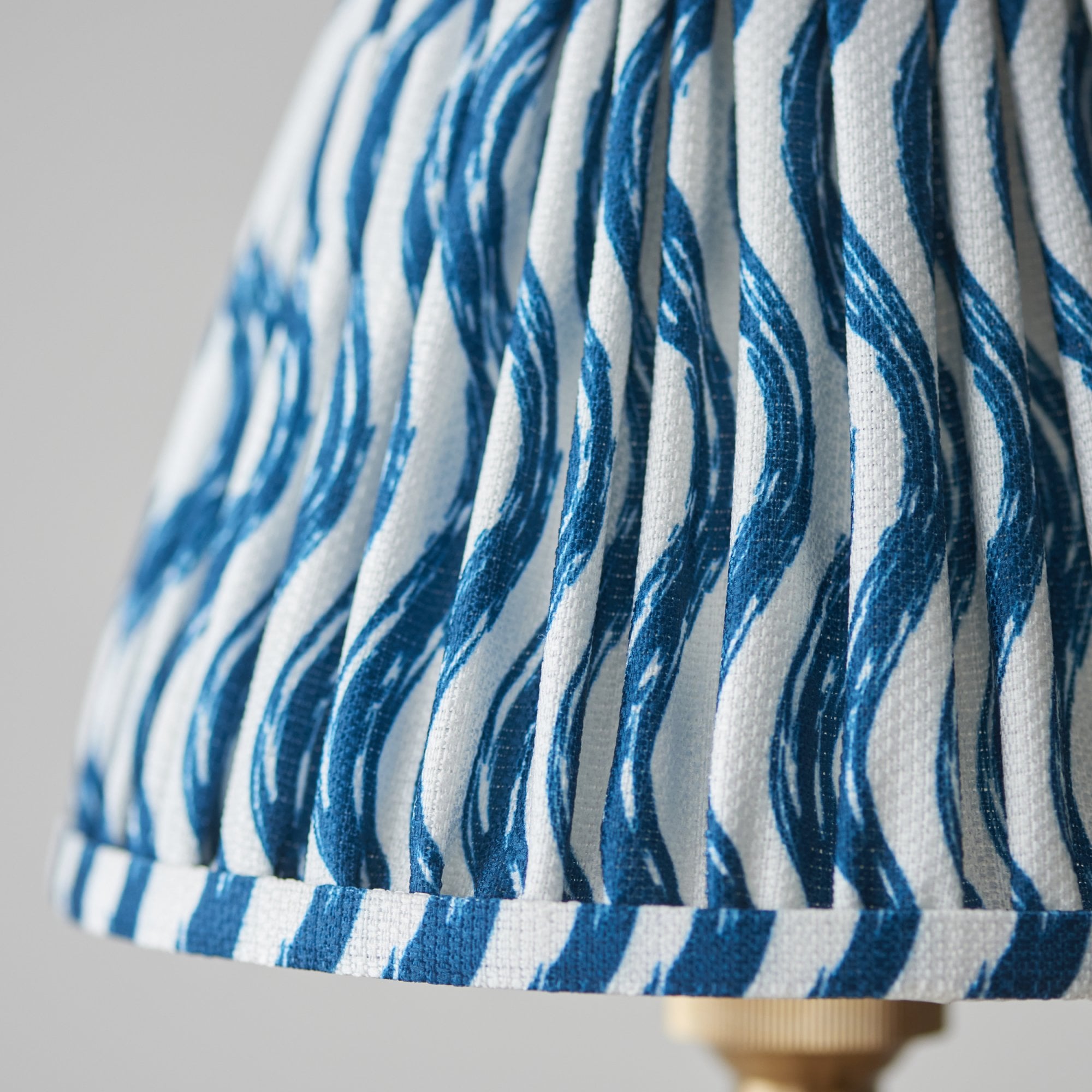 Endon Chester Pendant & Ripple 16cm Marlin Blue Shade