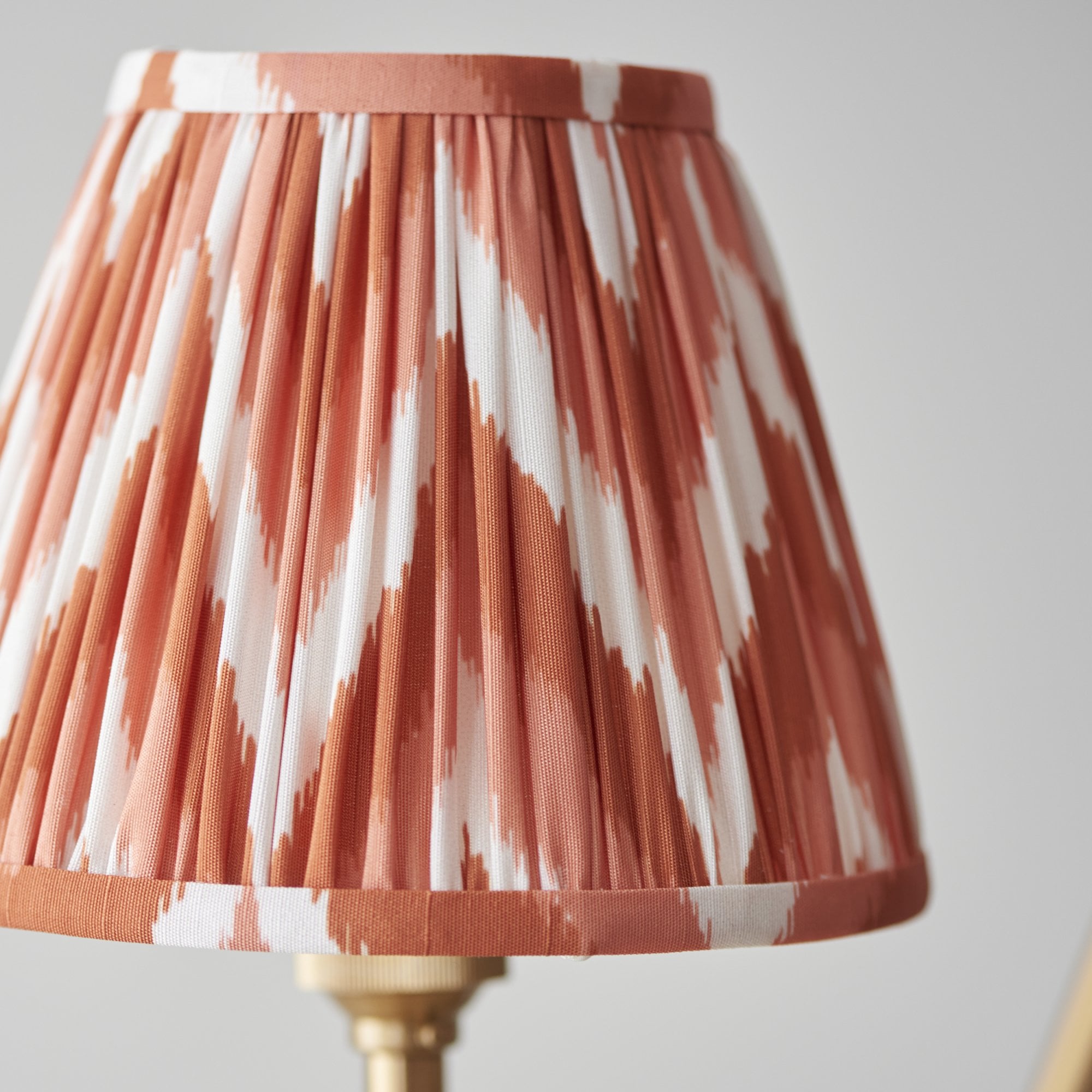 Endon Chester Pendant & Zigzag 16cm Apricot Orange Shade