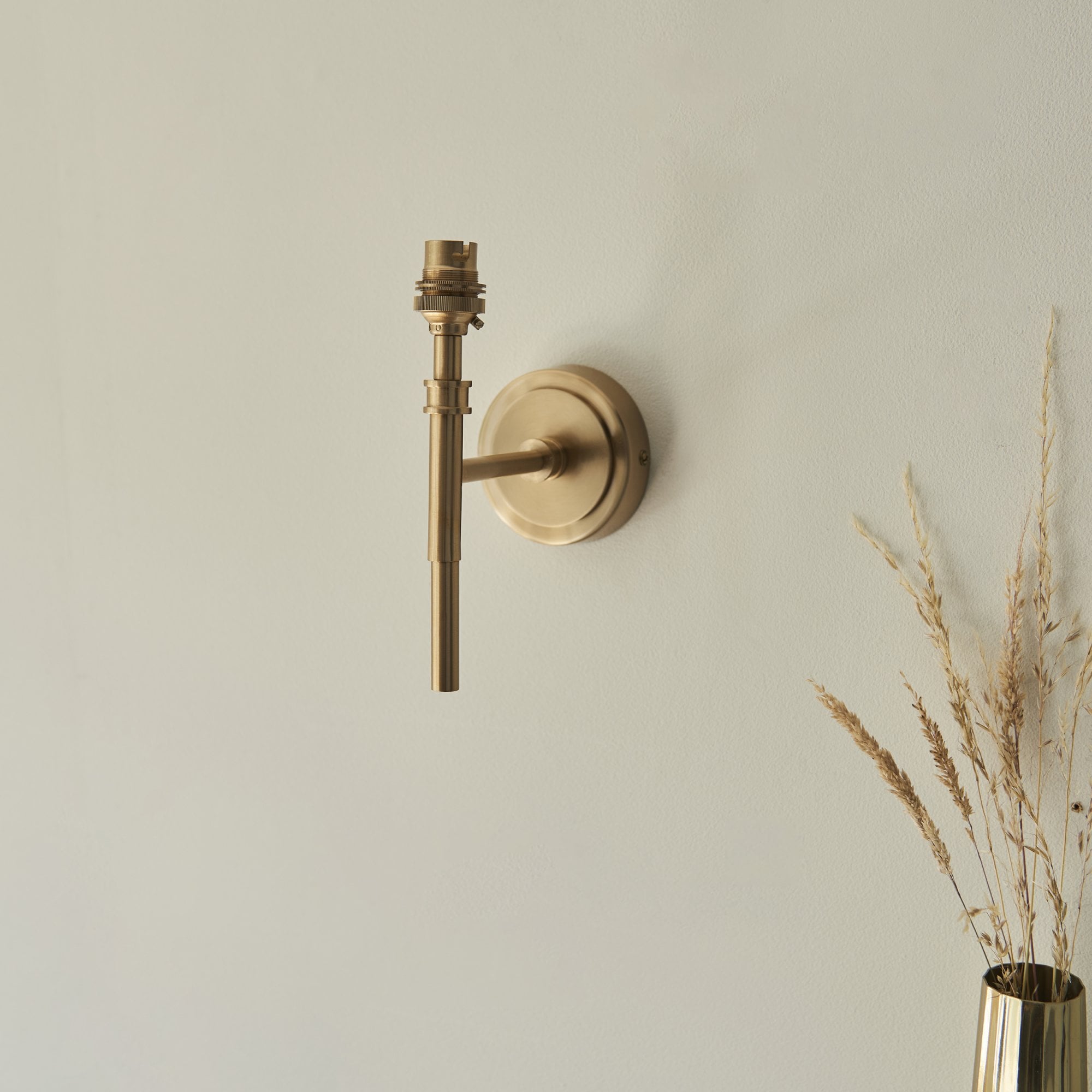 Endon Chester Wall Light & Ikat 16cm Neutral Shade